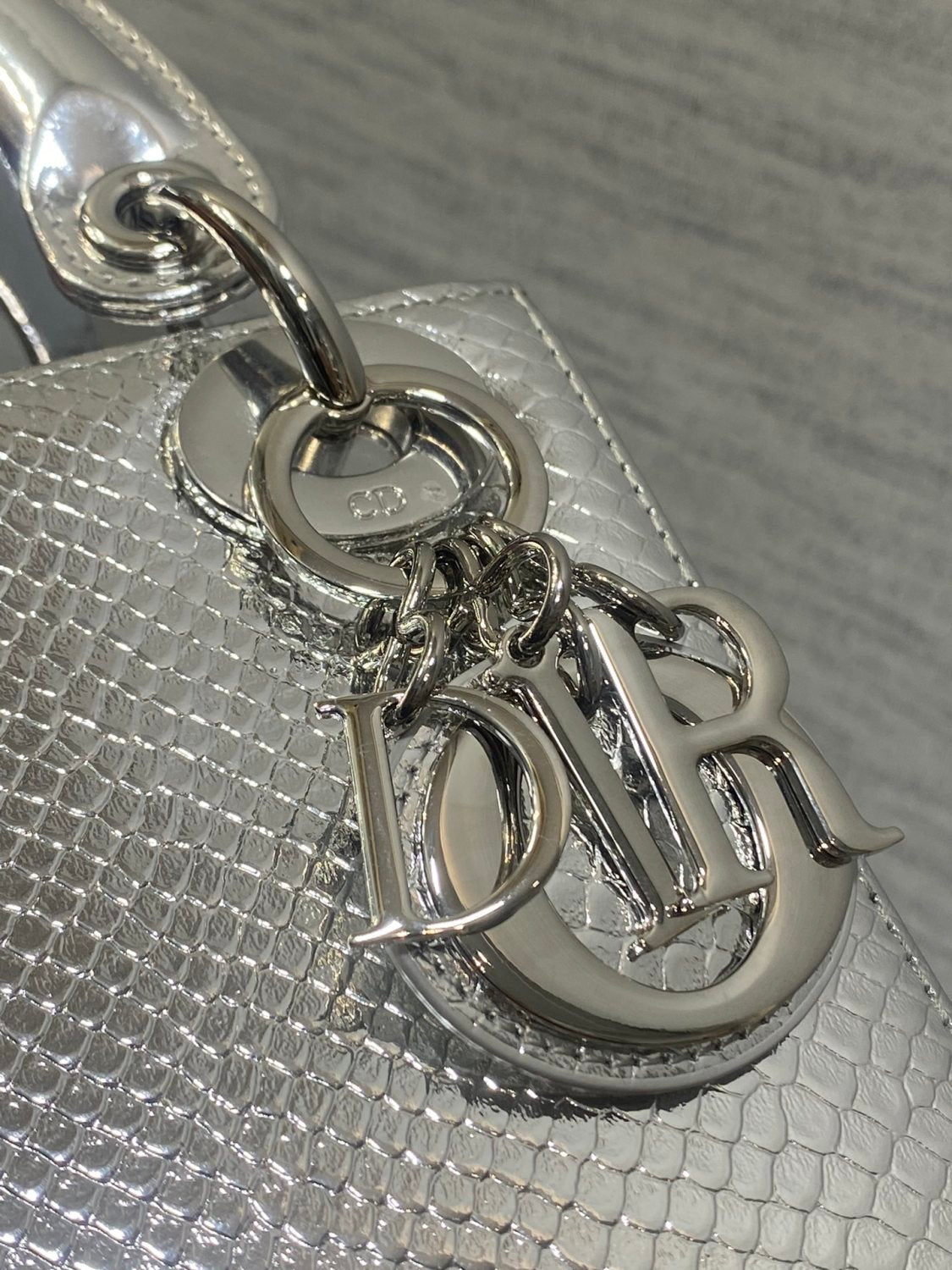 CD Lady Women's Solid Color Metal Pendant Detachable Chain Shoulder Strap Snake Skin Single Shoulder Crossbody Handbag Bag Bags #77722