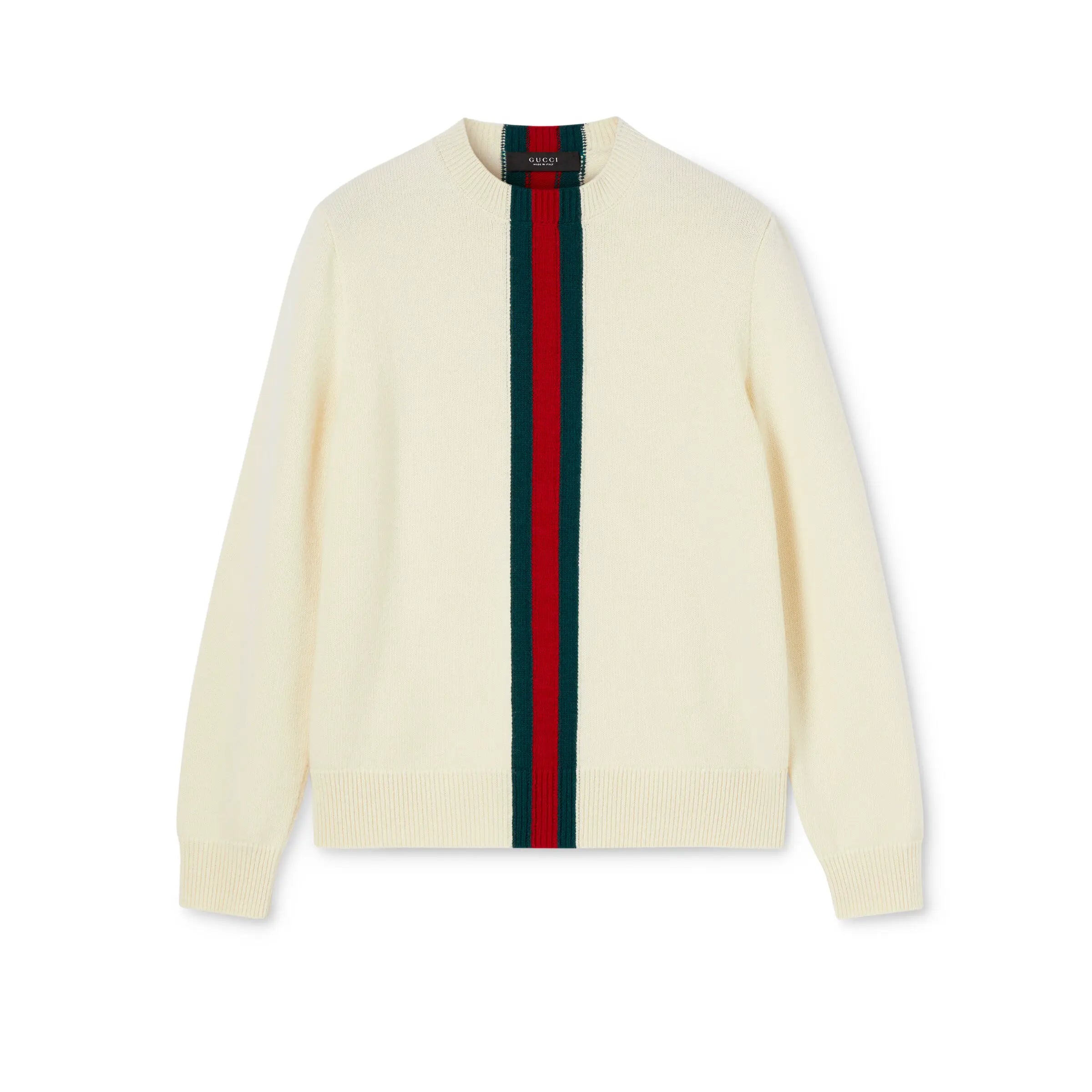 Men's Spring/Summer 2026 La Famiglia Collection Pesantone Style Decorative Ribbed Fine-Knit Wool Sweater #193295