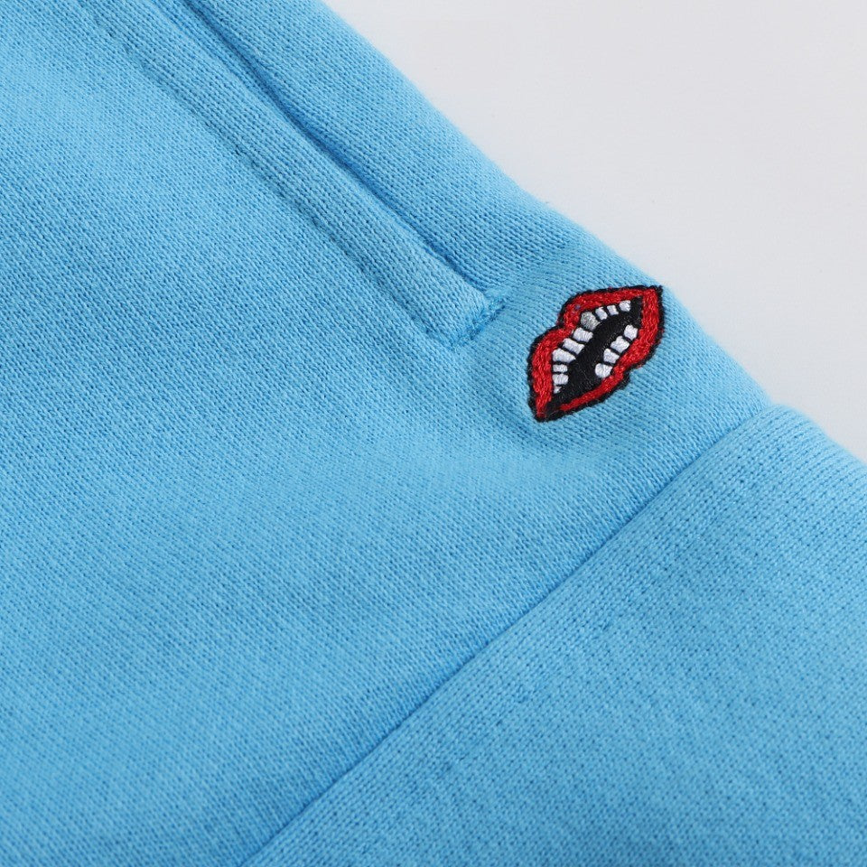 Men's Summer Graffiti Monogram Printed Mid Rise Straight Leg Casual Tie Shorts #75587