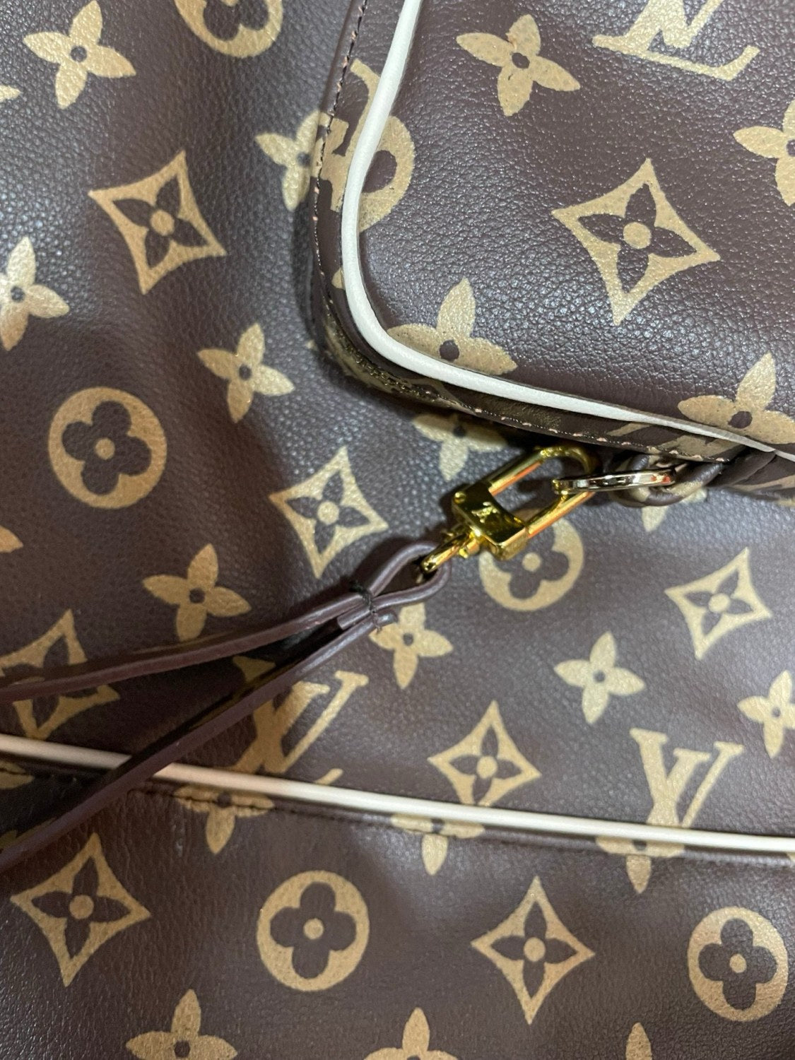 2025 FallWinter Men's Classic Monogram Tactical Leather Jacket with Three Detachable Straps #83127A