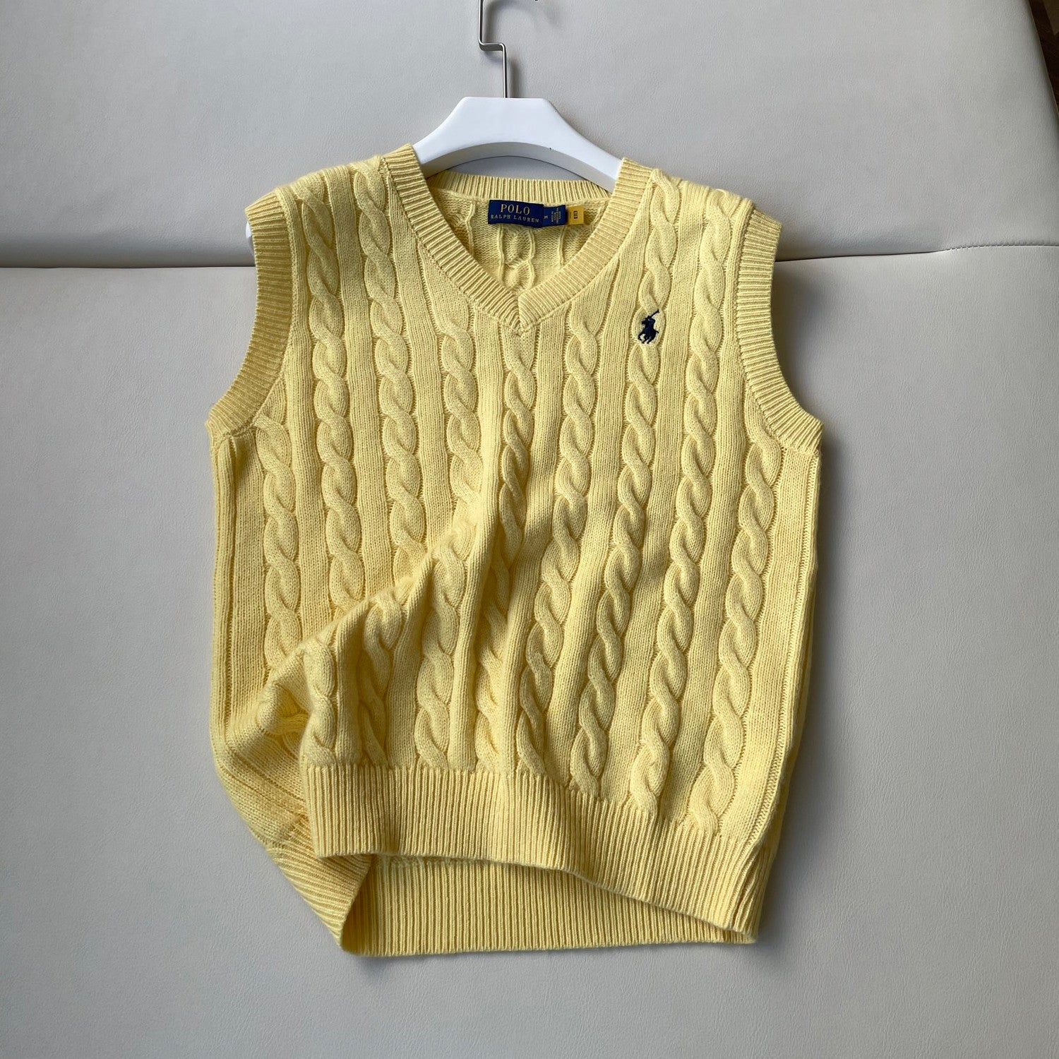 Men's and Women's Spring/Summer Embroidered Logo Solid Color Crew Neck Knit Sleeveless Tank Top Vest #76143