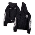 Men's Spring and Autumn Black Logo Printed Long Sleeve Hooded Sweatshirt Pullover #99846