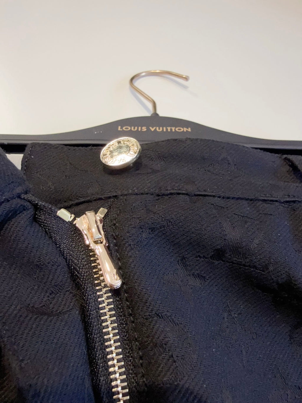 Women's Summer Solid Color Alphabet All Over Printed Hidden Zipper Closure Denim Shorts #75479