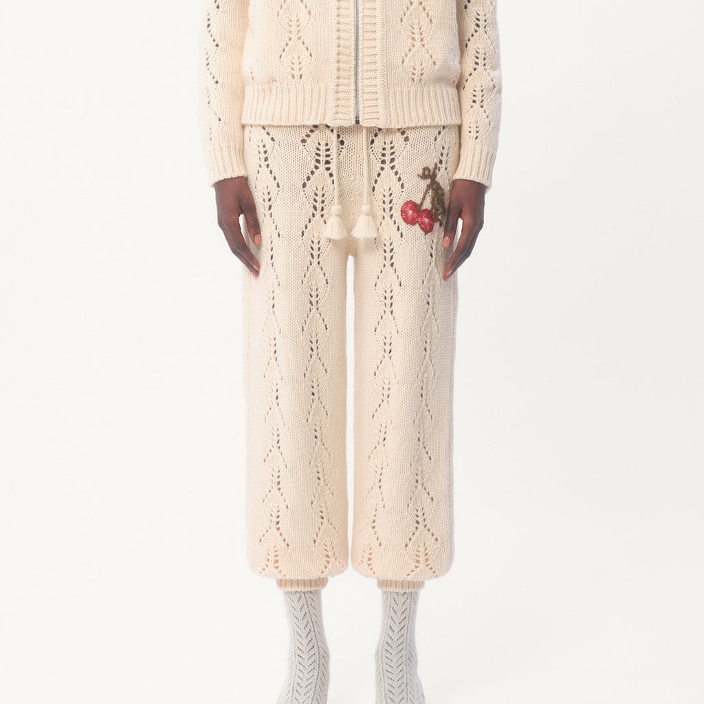 Women's Spring. Autumn And Winter Wool And Cashmere Casual Solid Color Straight Leg Pants Ngvp #9728