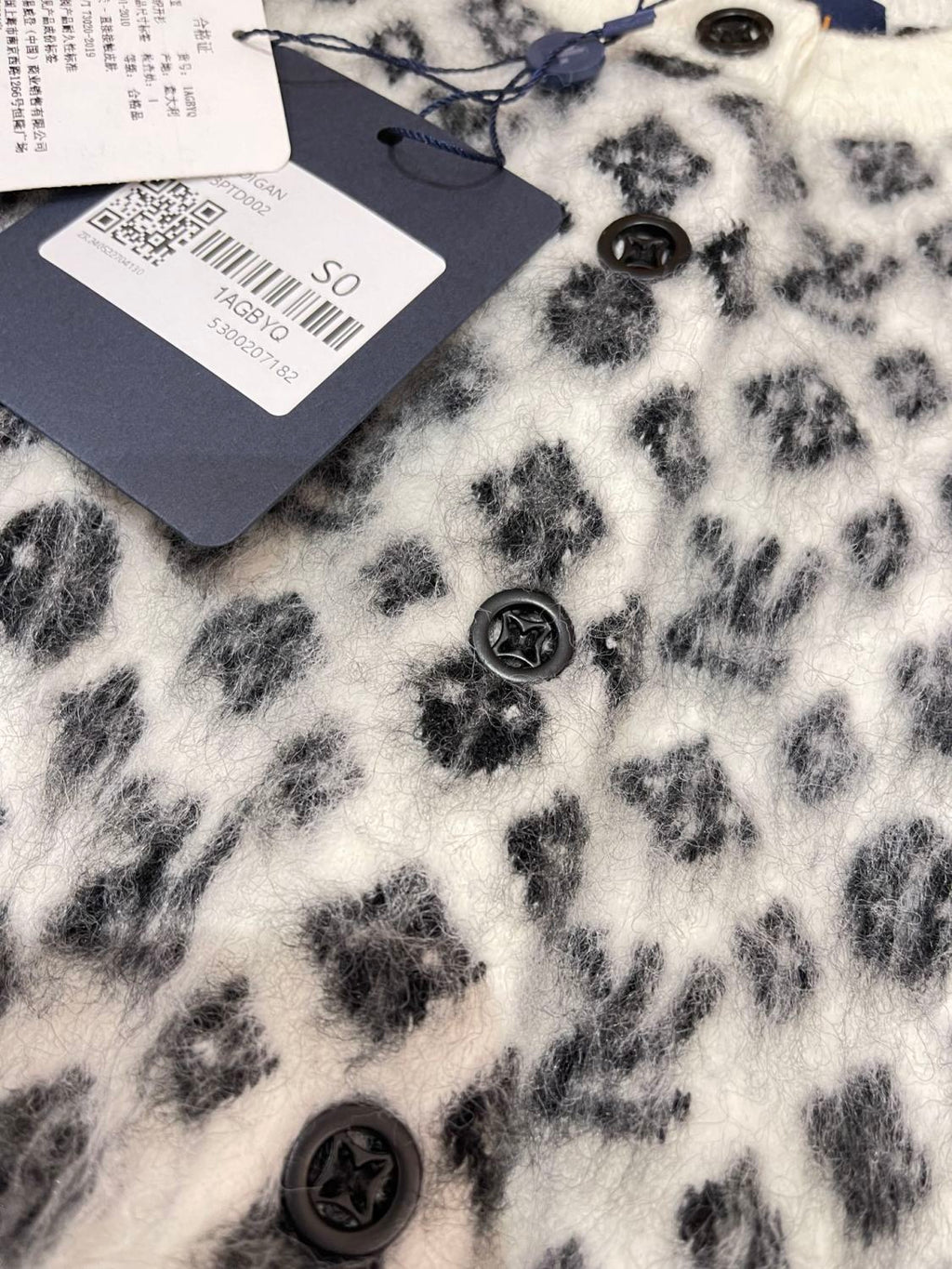 Women's Spring and Autumn Floral Button Hollow Ribbed Round Neck Single Breasted Long Sleeve Knit Sweater Jacket #73668