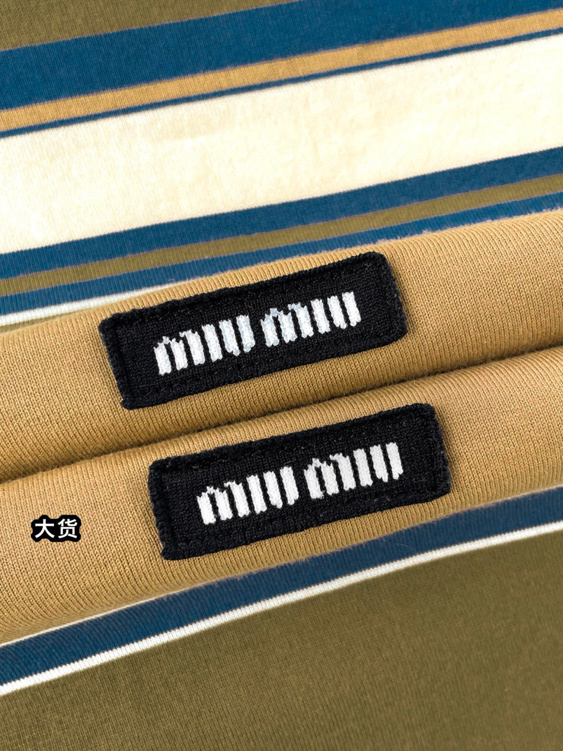 Women's Spring and Autumn Striped Buttoned Plain Knit Pullover Long Sleeve Polo Shirt #74141