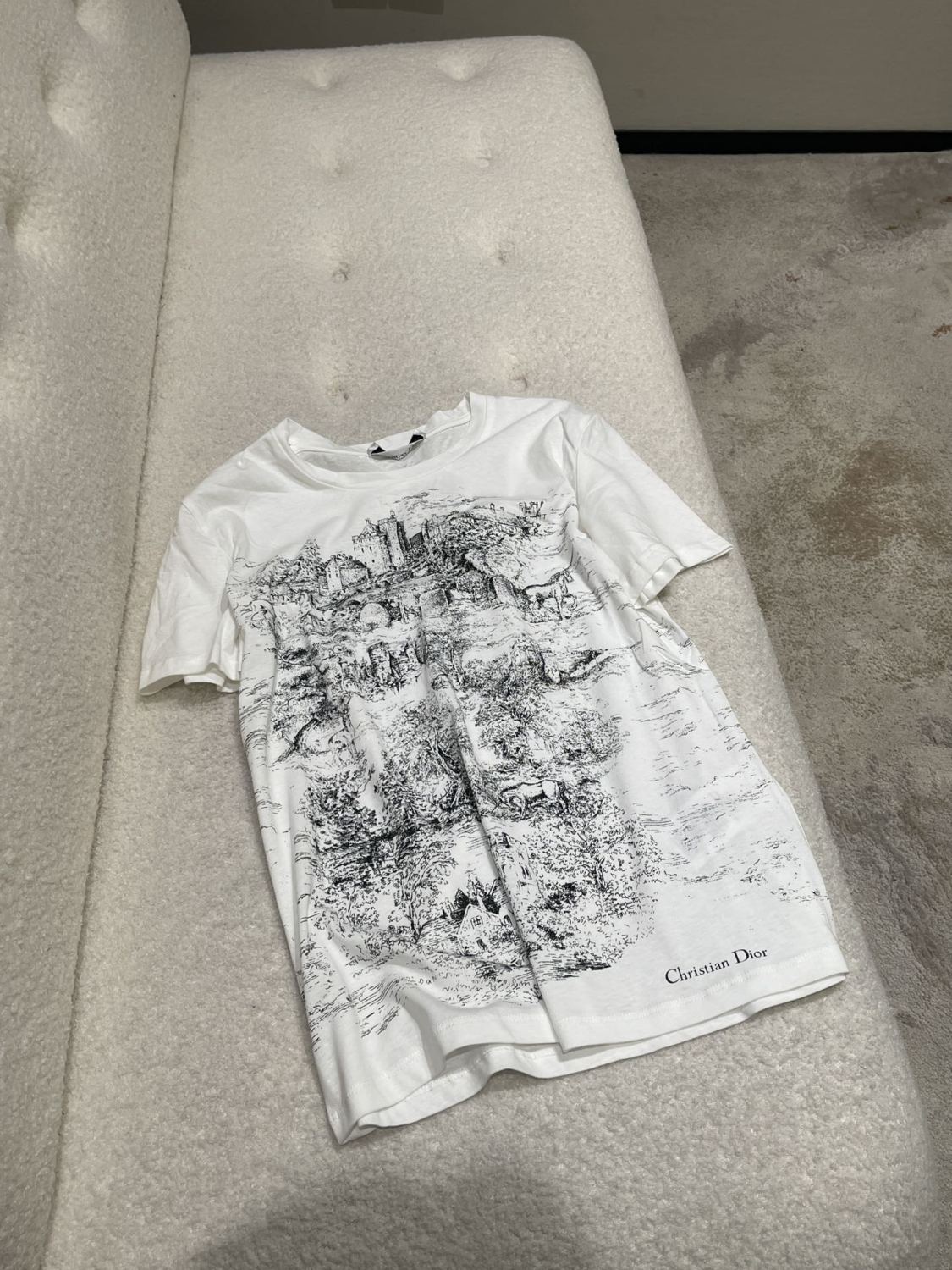 Women's Spring/summer Fashion Holiday Printed T-shirt Round Neck Casual Short Sleeved Top #74234