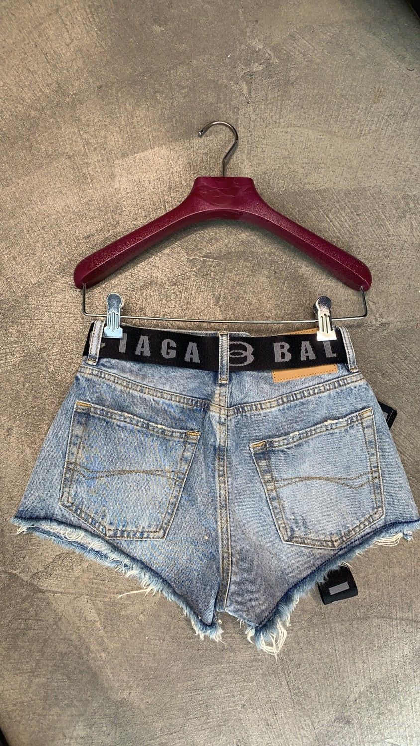 Women's Summer Solid Colour Distressed Frayed Denim Shorts #77131