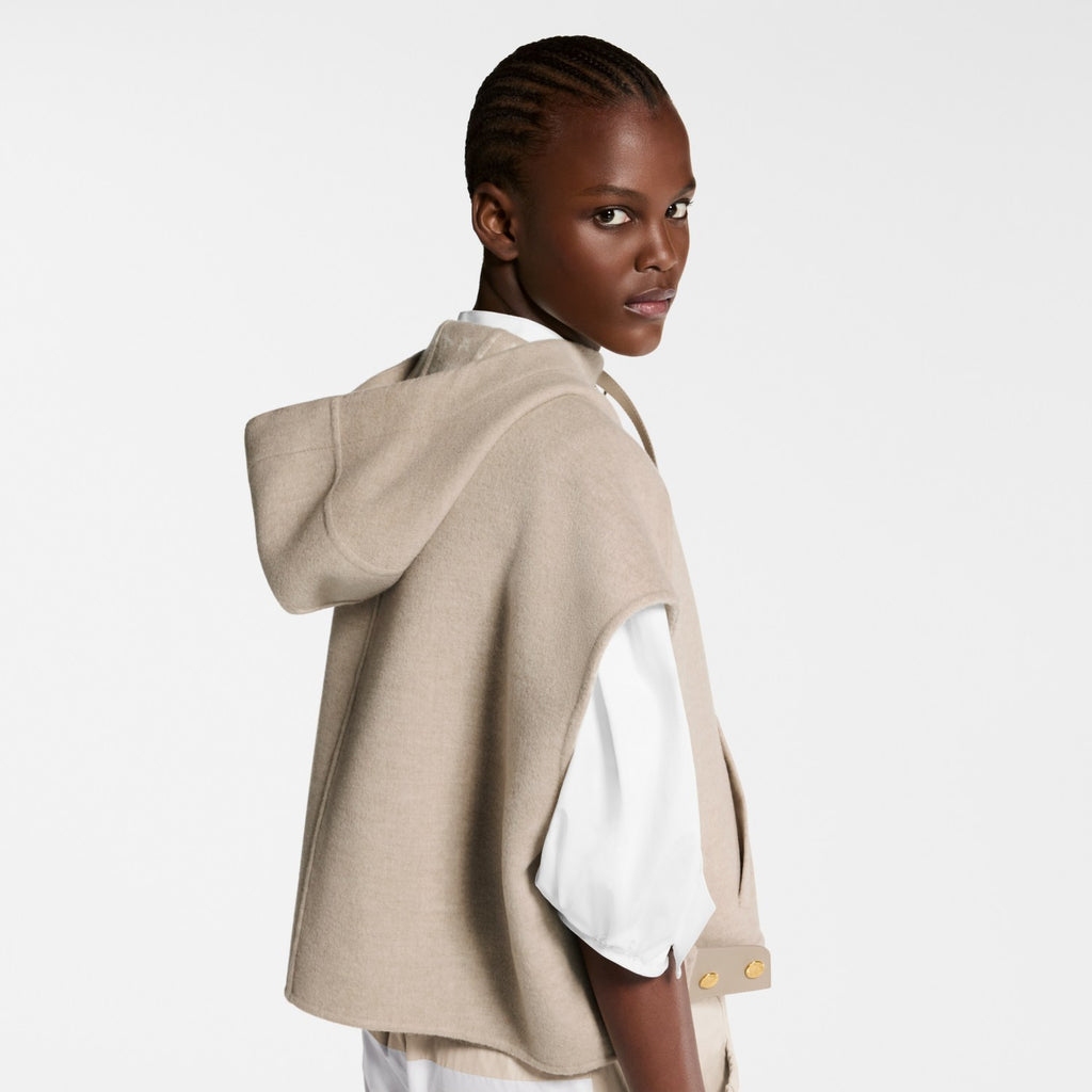 Women's Fall/Winter Fashion Casual Hooded Sleeveless Short Vest Jacket #78747