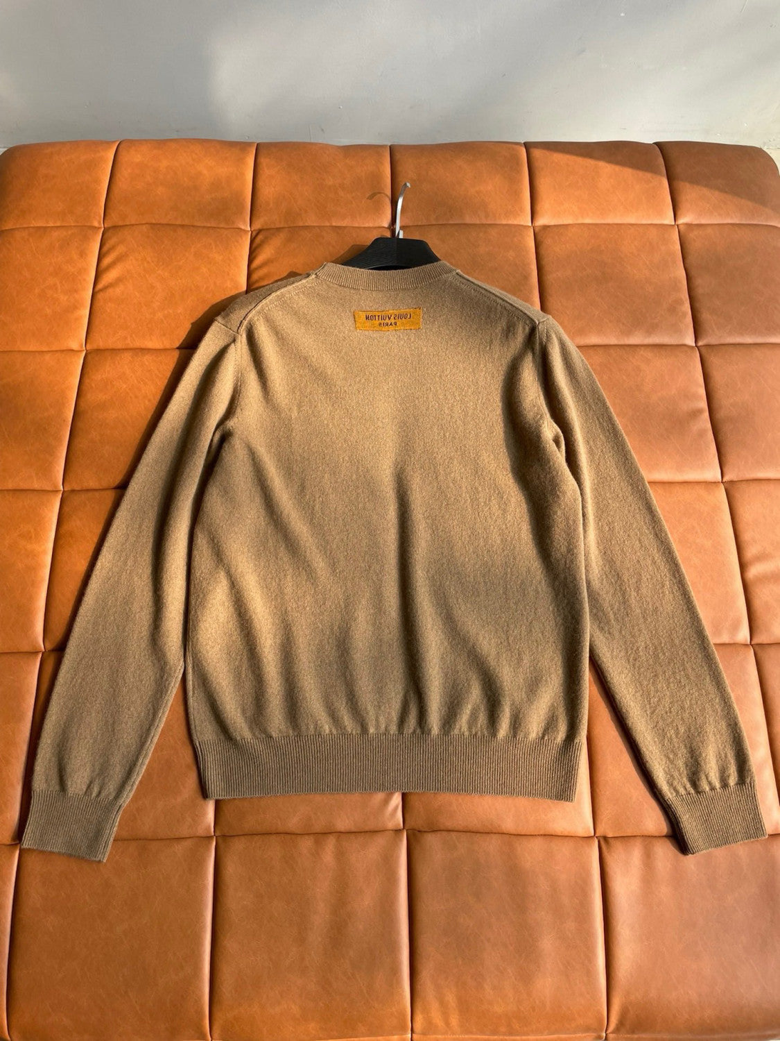 Men's Spring and Autumn Embossed Logo Solid Color Hooded Sweatshirt Pullover #97941