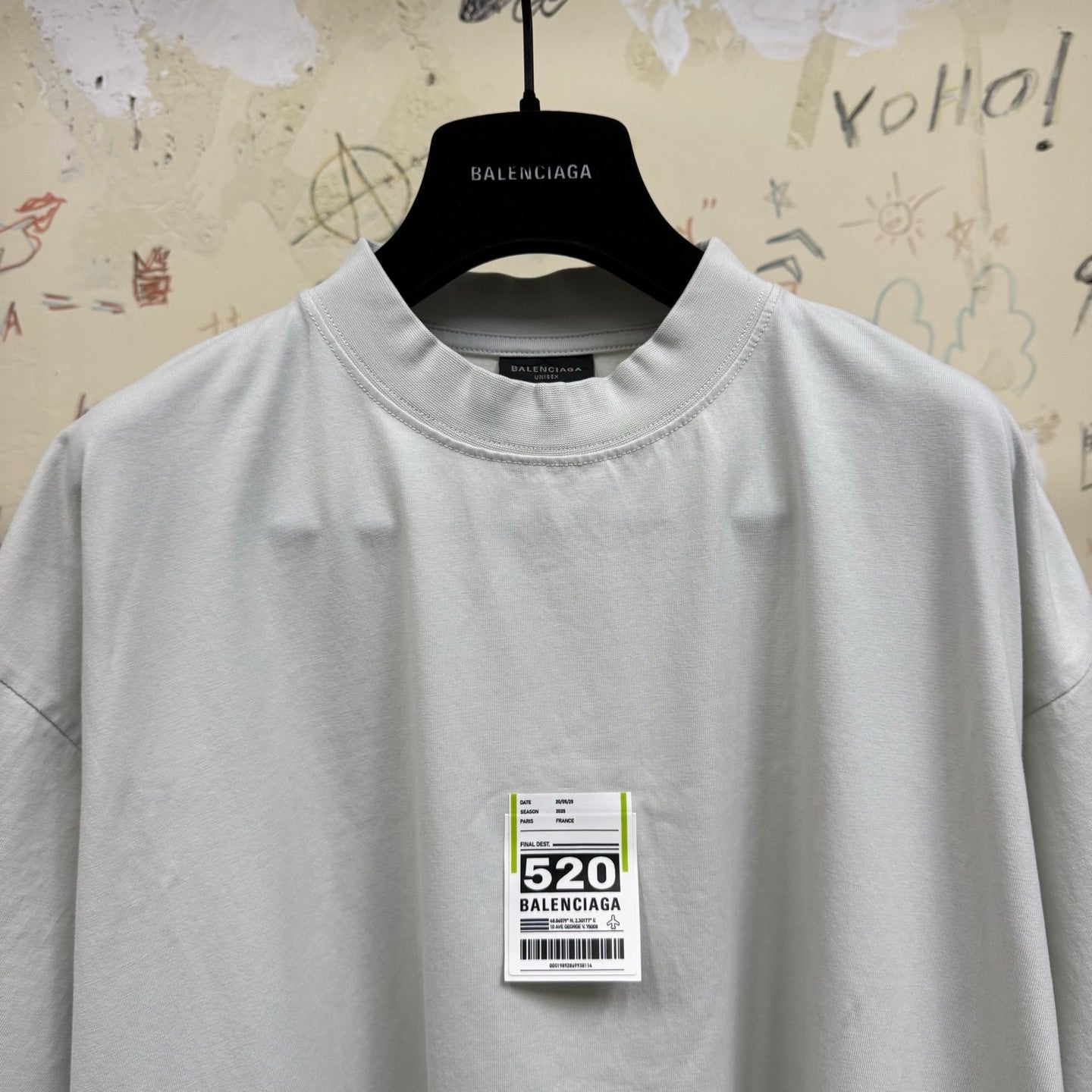 Airport Tag Men's and Women's Solid Colour Plain Knit Medium Fit Crew Neck Cotton Short Sleeve T-Shirt #76898