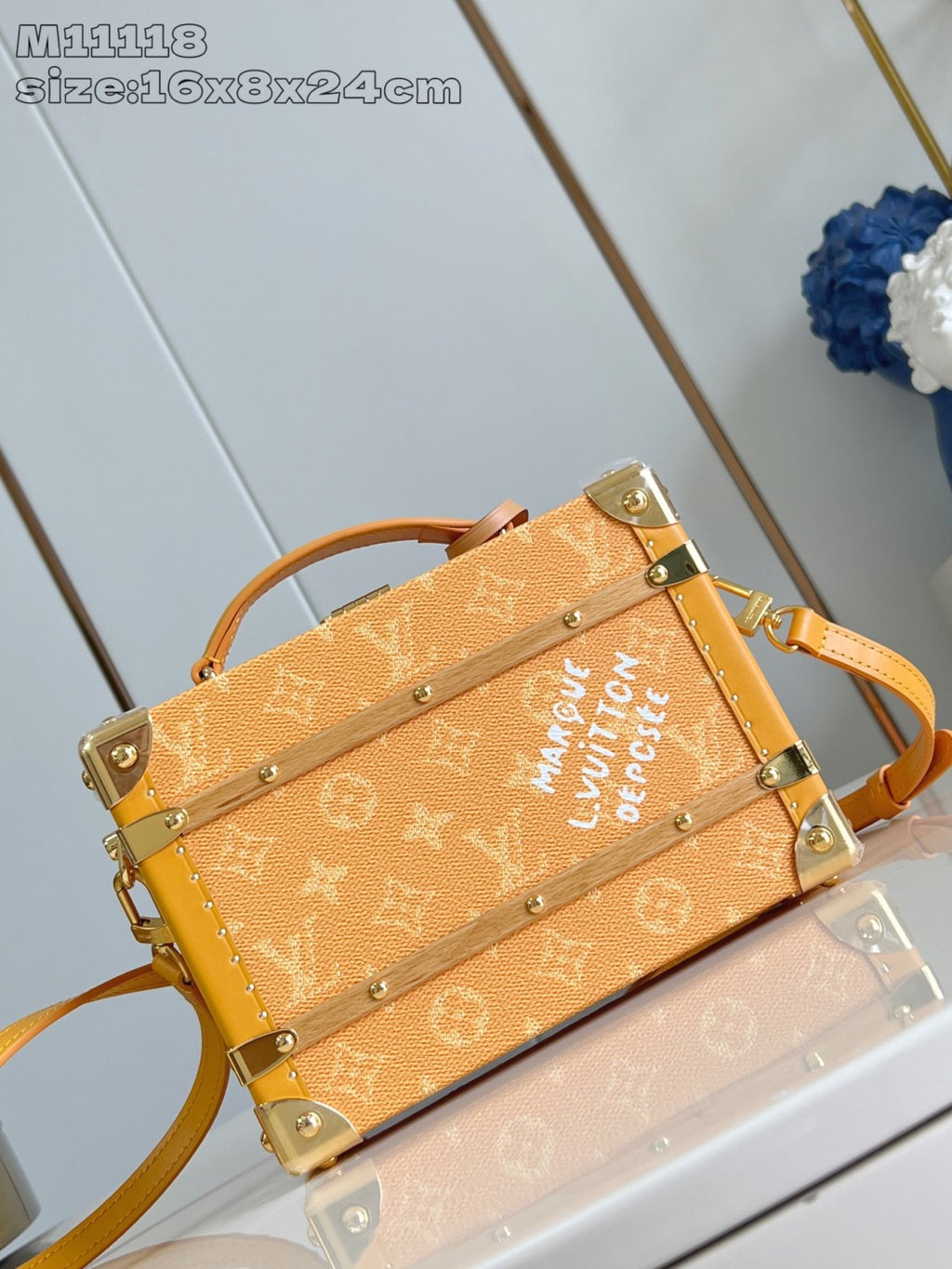 Handle Trunk Women's Solid Color Detachable Adjustable Shoulder Strap Buckle Closure Coated Canvas Box Bag Single Shoulder Crossbody Handbag Bags #77522