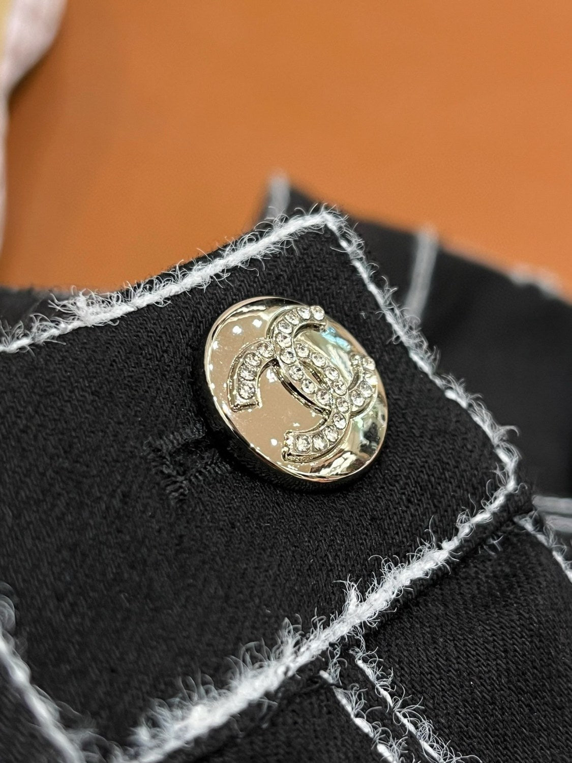 Women's Autumn and Winter Solid Color White Line Casual Jeans Pants #74131