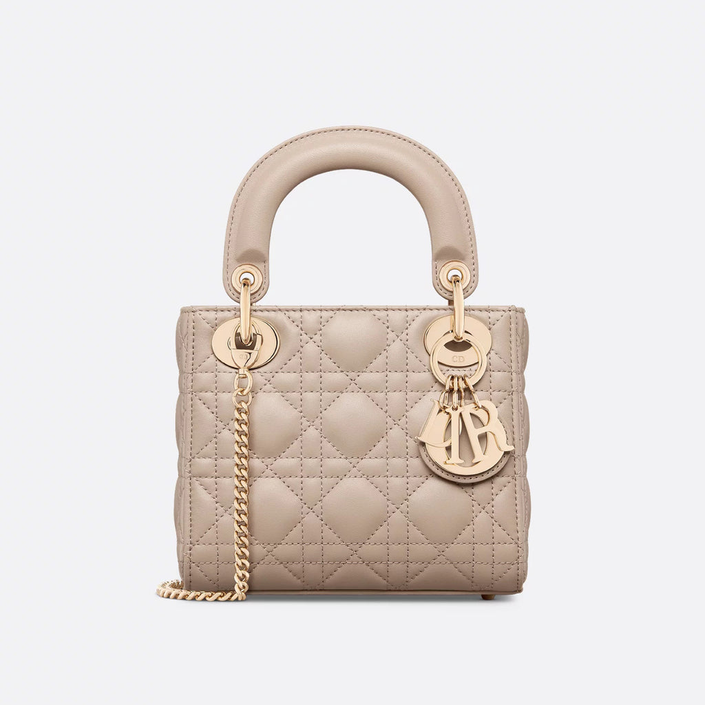 CD Lady Women's Solid Color Metal Pendant Removable Chain Shoulder Strap Wicker Pattern Sheepskin Leather Single Shoulder Crossbody Handbag Bag Bags #77461