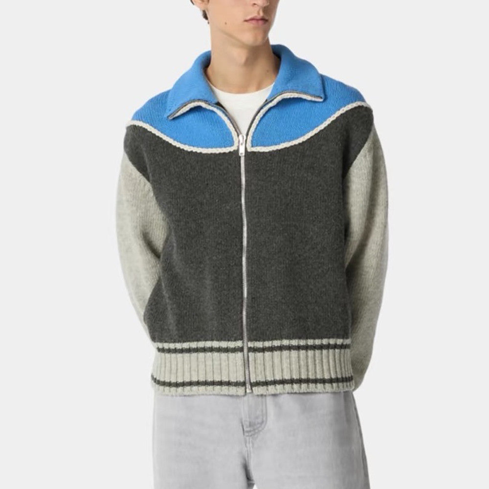 BV 2025 Men's Women's Color-Blocked Design Wool Knit Jacket #82542A