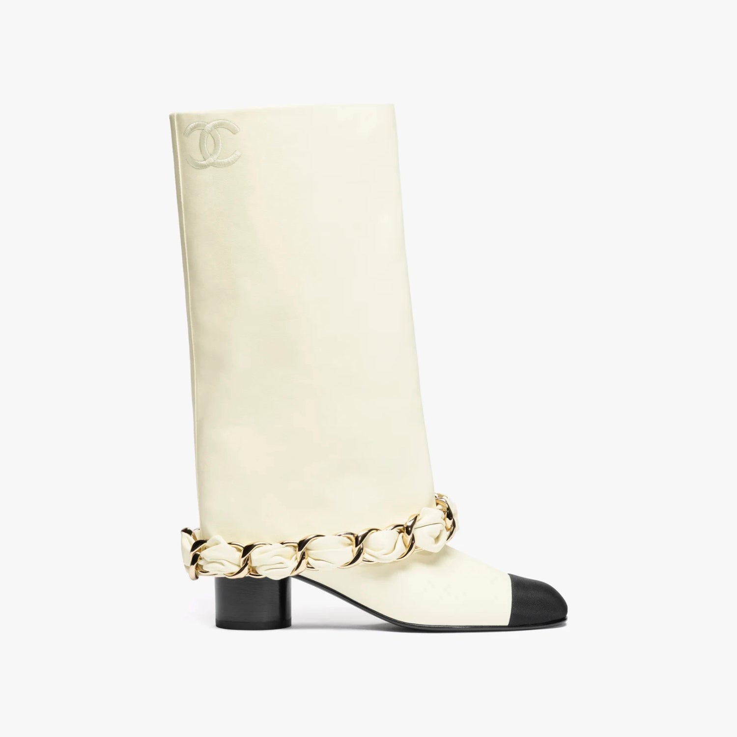 CC Women's Solid Color Round Toe Leather High Top Riding Boots Shoes #77819