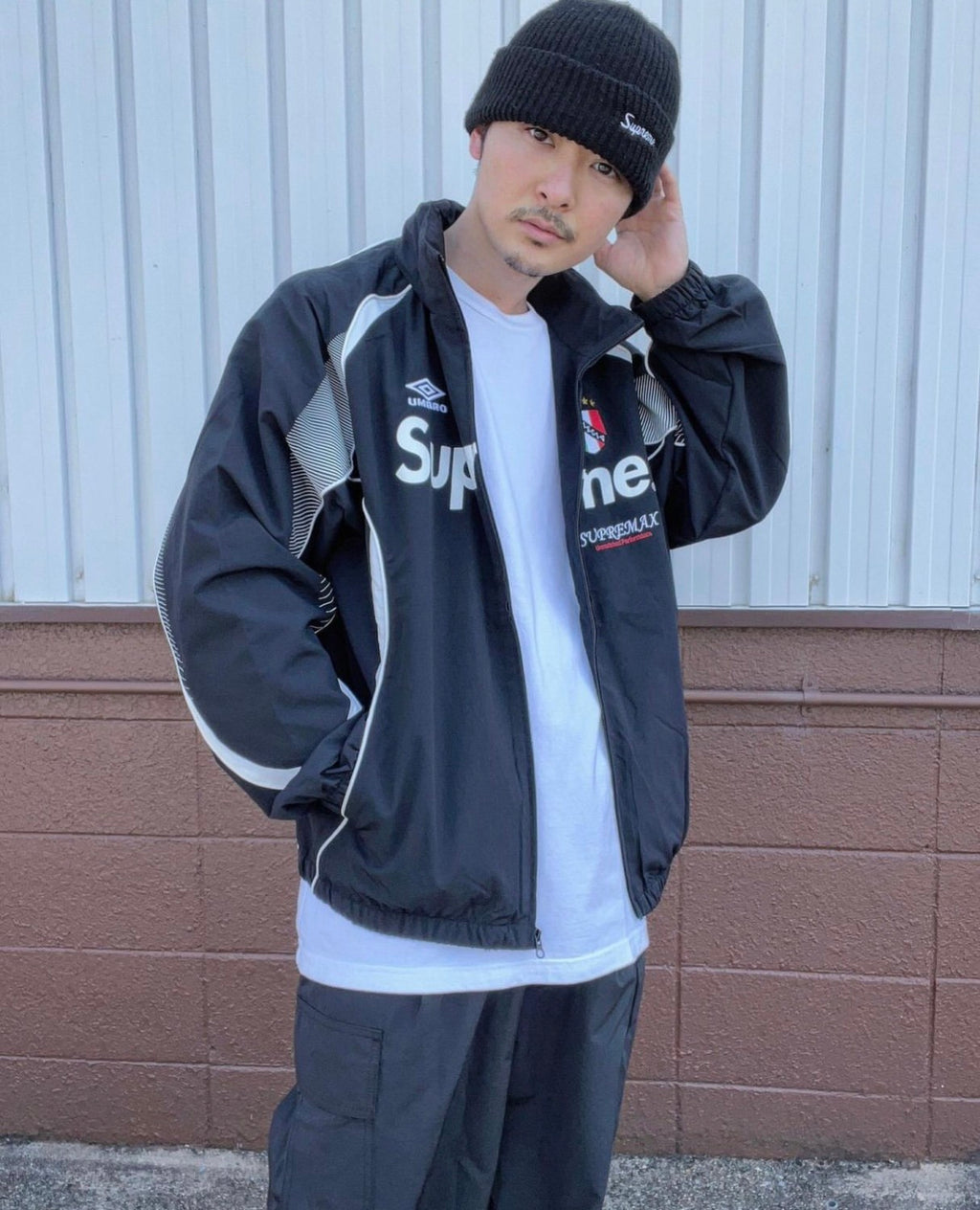 x Umbro Men's Women's Spring & Autumn Solid Color Zipper Loose Waterproof Nylon Hooded Long Sleeve Track Jacket #71417