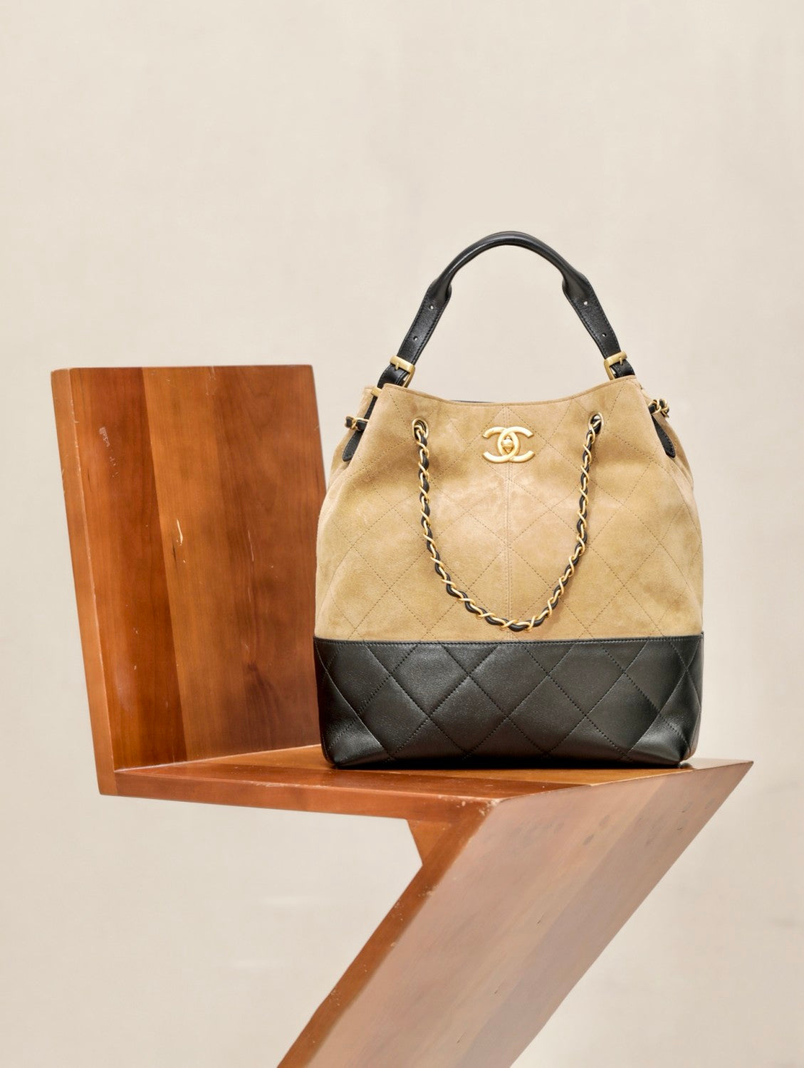 Women's Multicolored Chain Shoulder Strap Suede And Leather Shoulder Bag Handbag Bags #77468