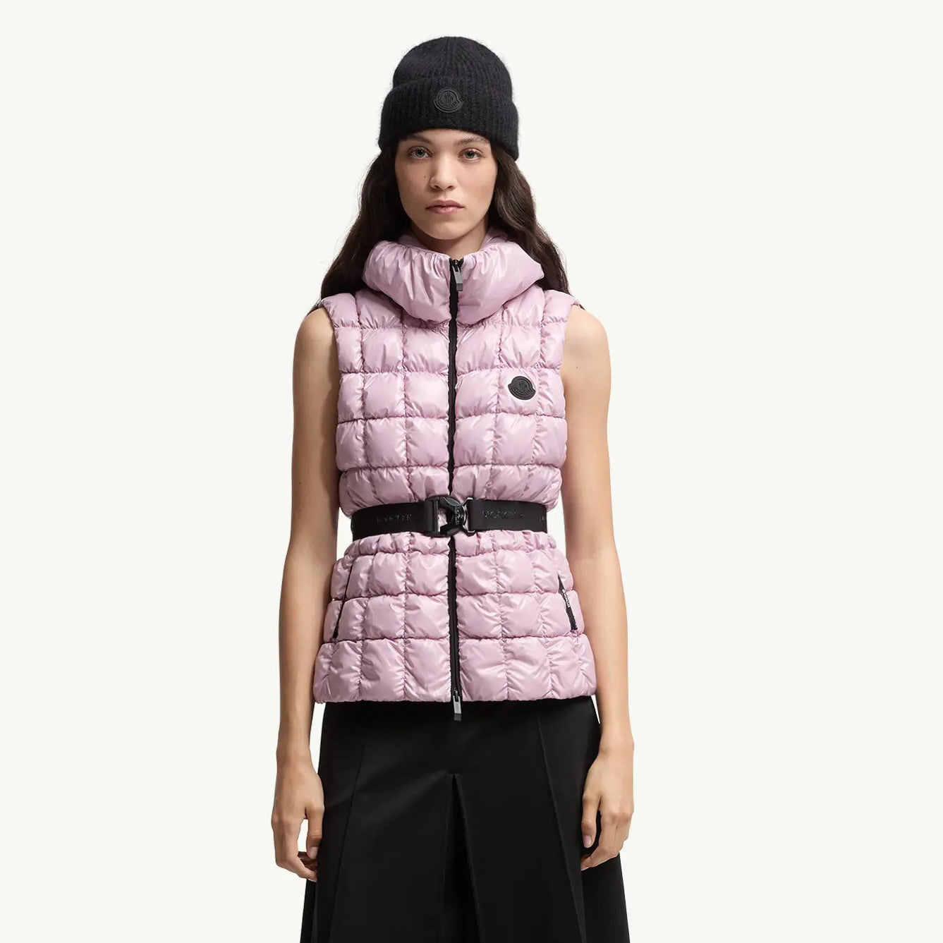 Emilion Women's Winter Fashion Casual Stand Collar Zipper Sleeveless Square Quilted Down Vest #78822