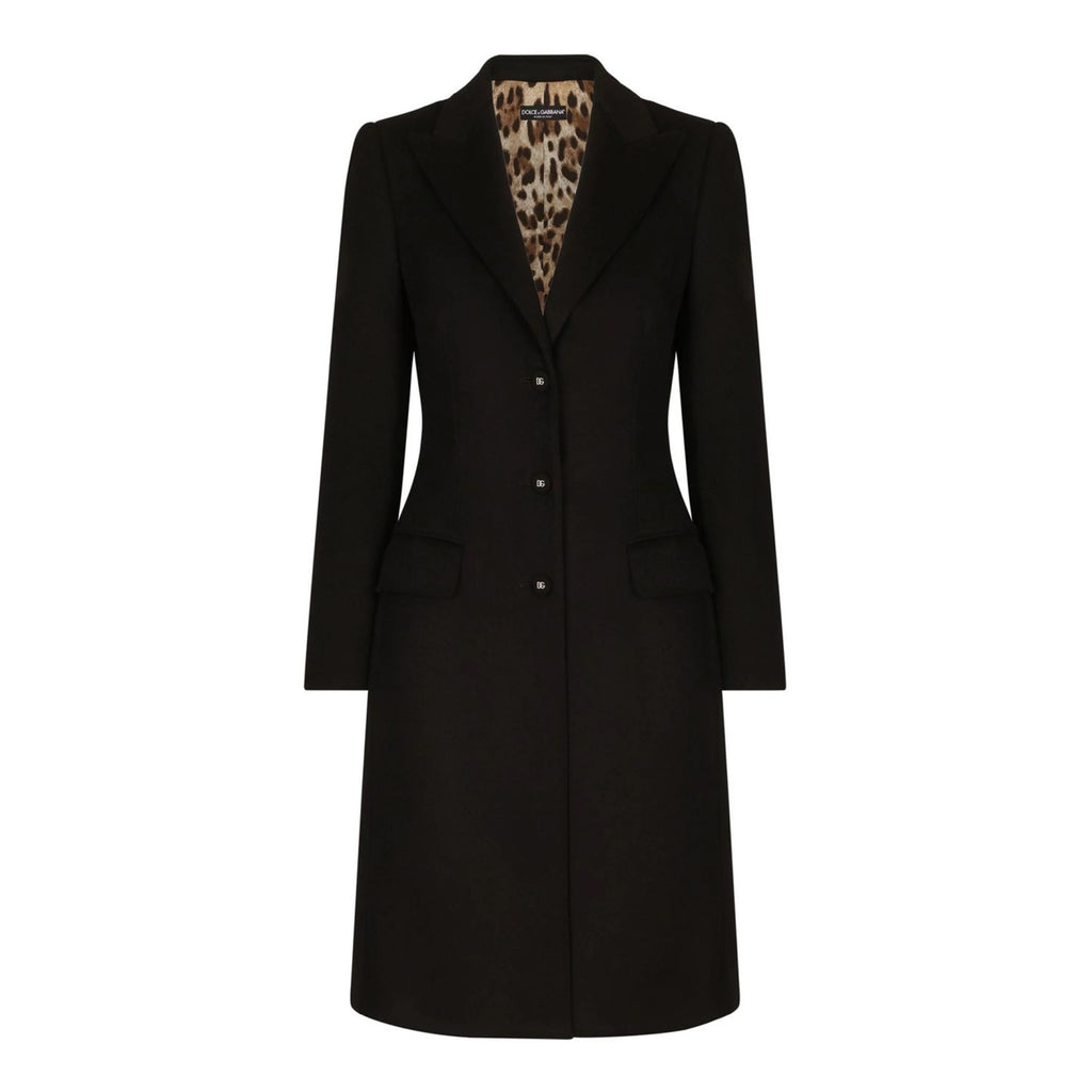 Women's Autumn And Winter Solid Color Wool Single Breasted Medium Length Long Sleeve Coat Ngvp #8955