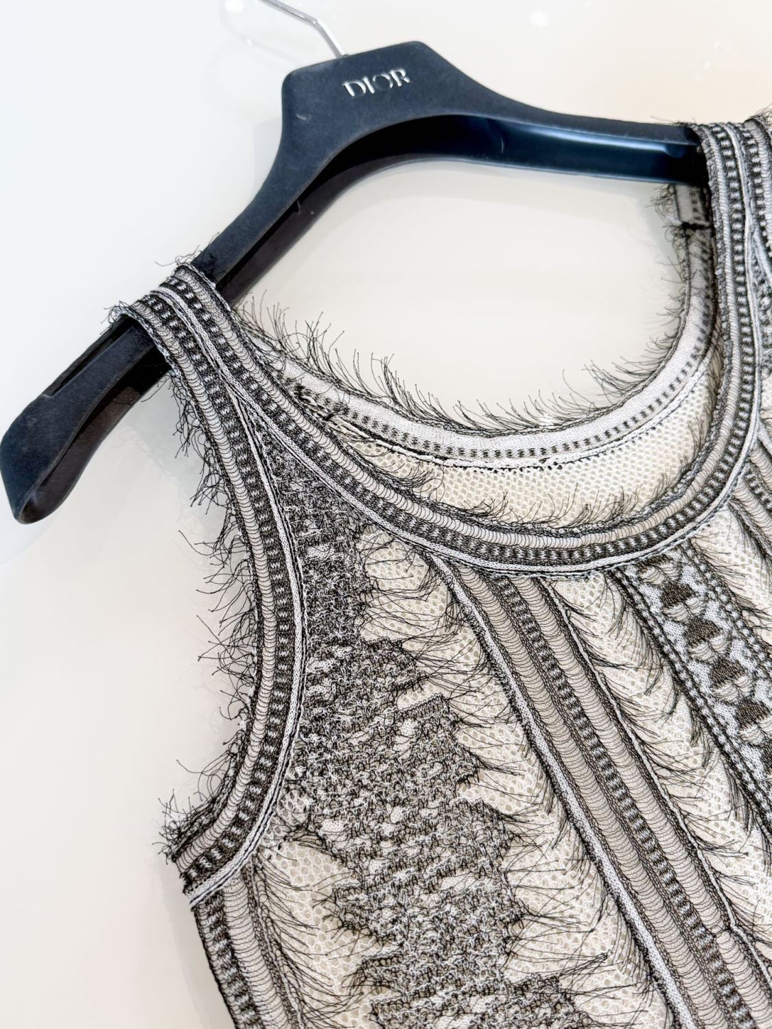 Women's Summer Lace Knit Stretch Hollow-Out Solid Color Sleeveless Vest Ngvp #2397