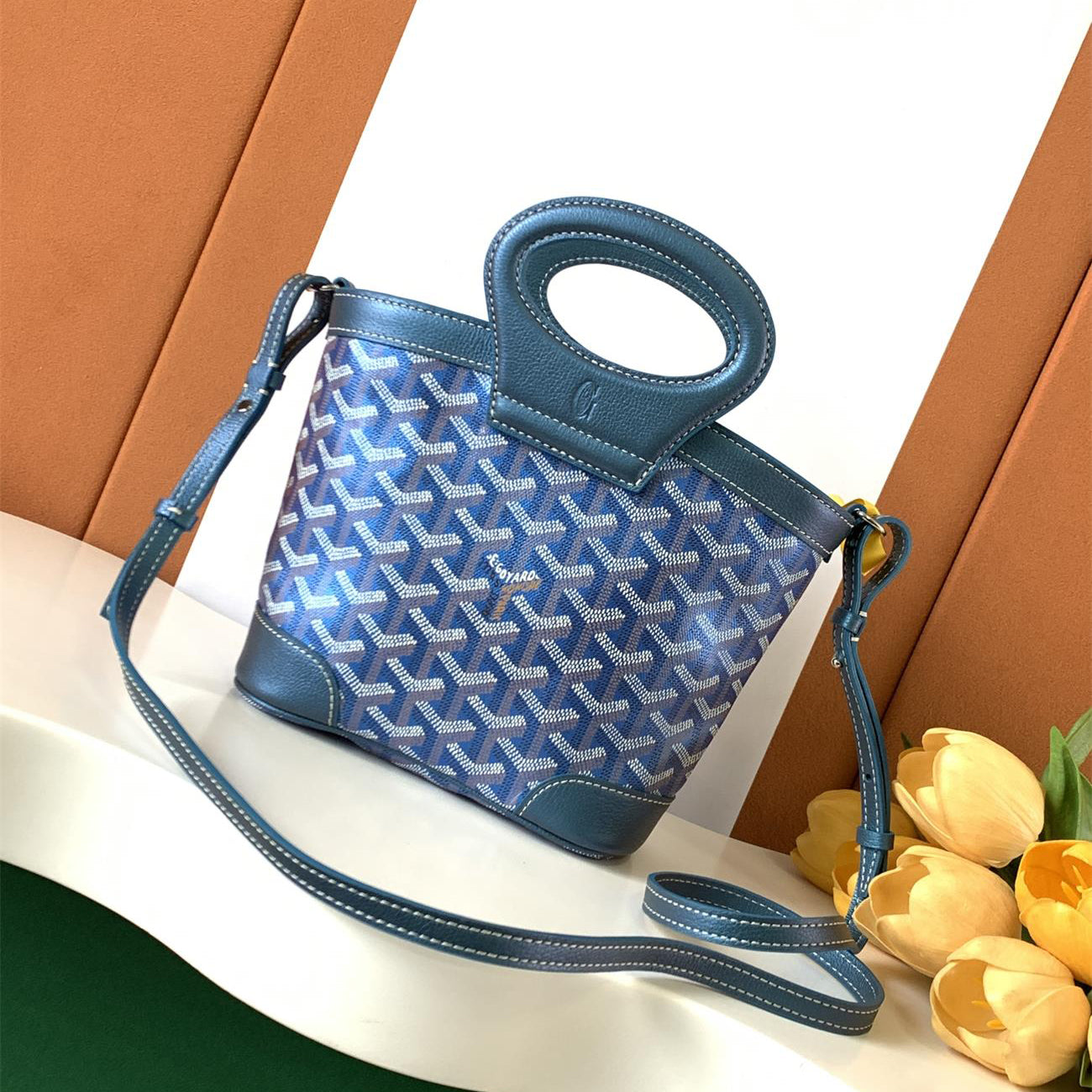 Beluga Women's Y-shaped Floral Print Adjustable Detachable Shoulder Strap Canvas And Calfskin Shoulder Mini Bag Crossbody Handbag Bags #77441