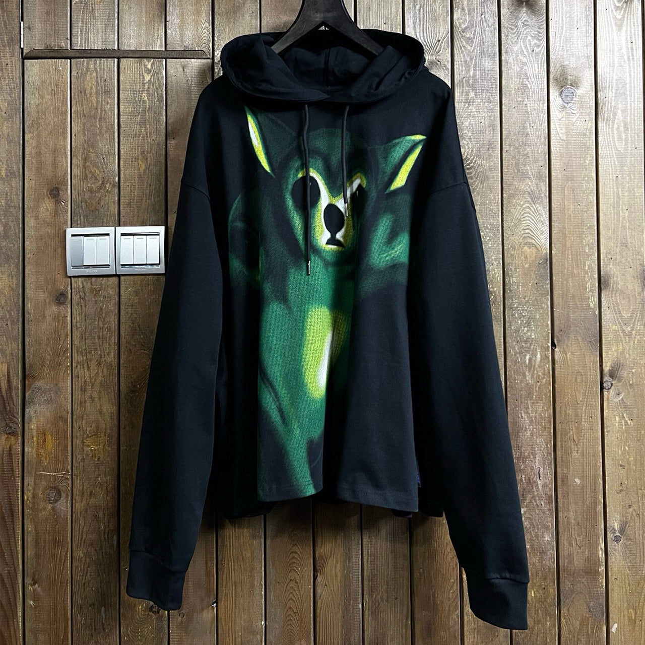 Anonymous Club Men's Women's Spring And Autumn Fashion High Street Printed Sweatshirt Hooded Trend Casual Black Hoodie Ngvp #7765