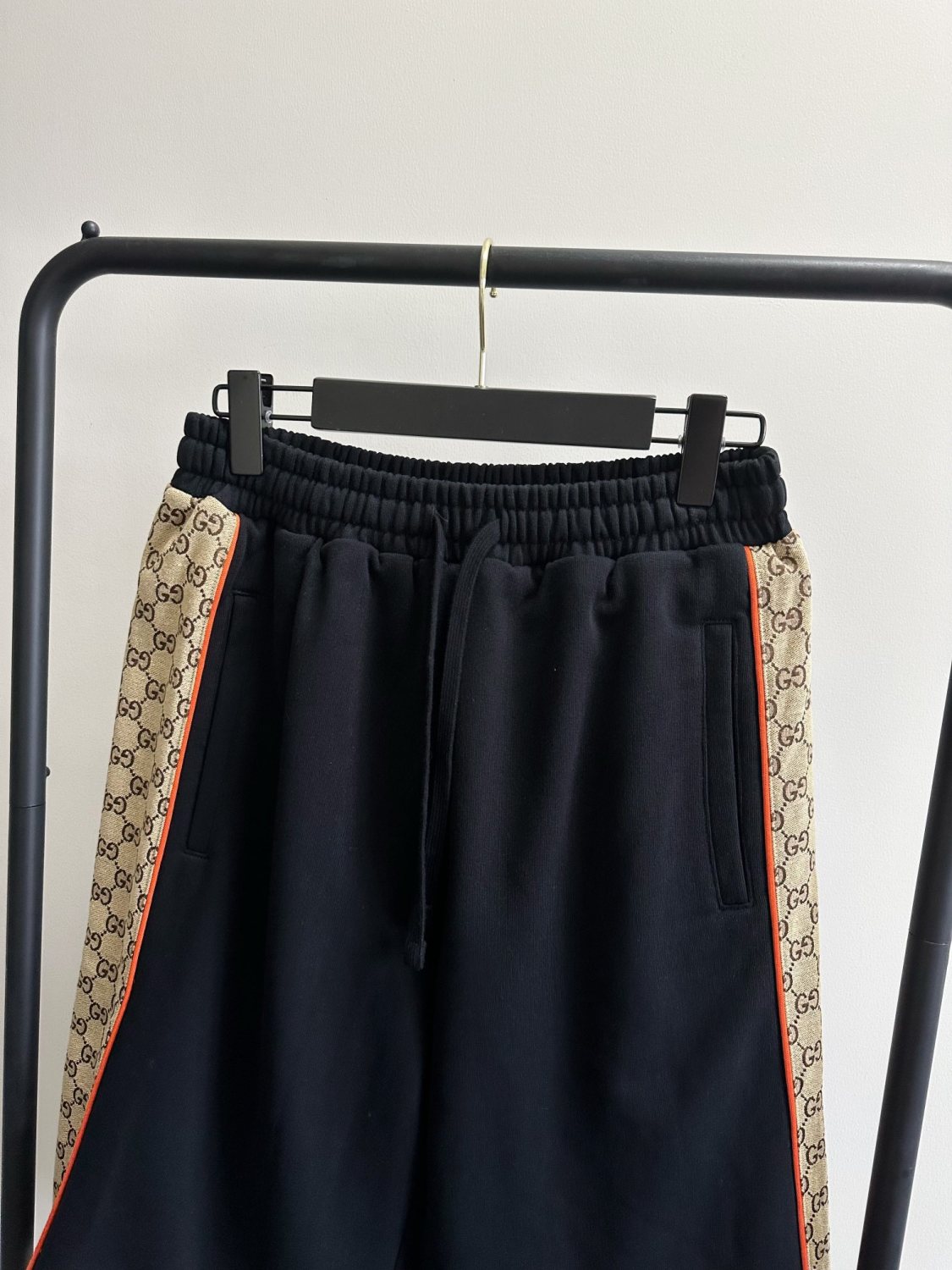 Men's Summer Patchwork Side Logo Lace-Up Casual Cotton Shorts Pants #99741