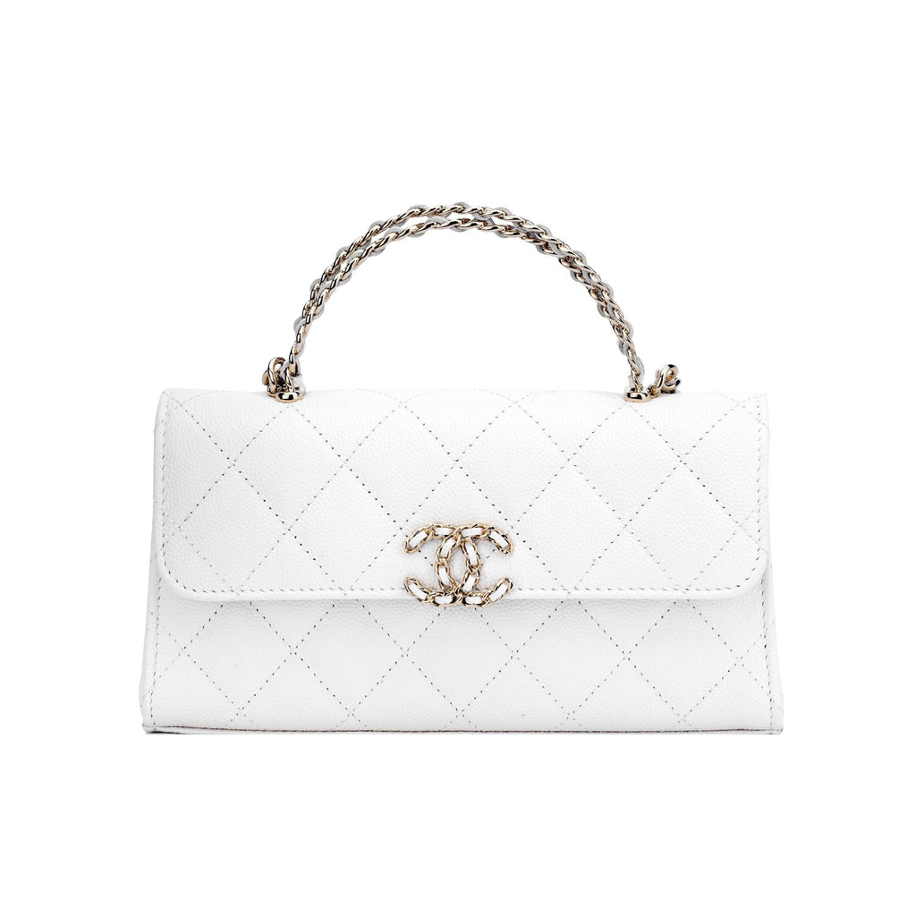 Women's Solid Color Diamond Pattern Chain Shoulder Strap Grain Embossed Leather Flap Bag Single Shoulder Handbag Crossbody Bags #77513