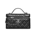Women's Solid Color Rhinestone Star Logo Chain Calfskin Handbag Makeup Bag Bags #77689