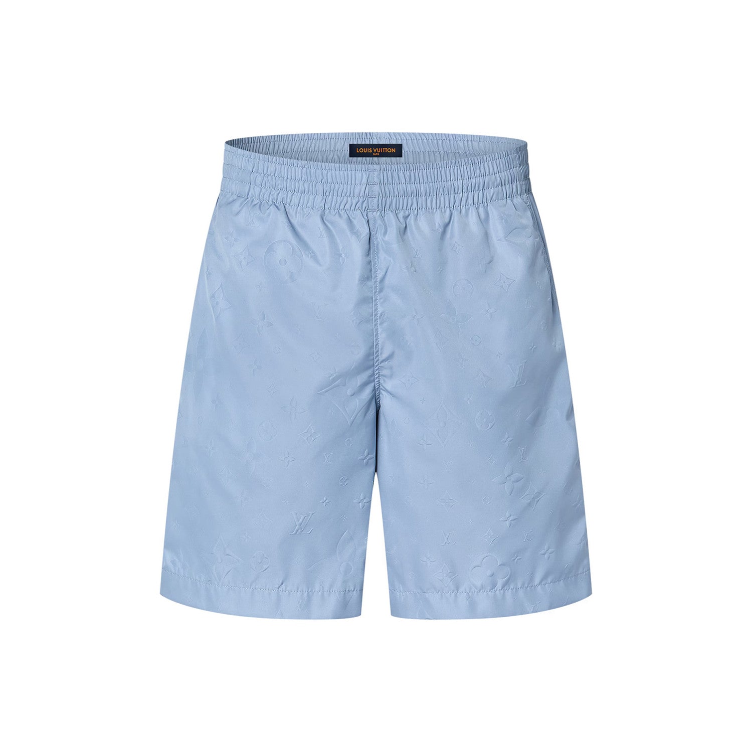 Men's Summer Solid Color Polyester Beach Full Print Casual Signature Swim Board Shorts #75891