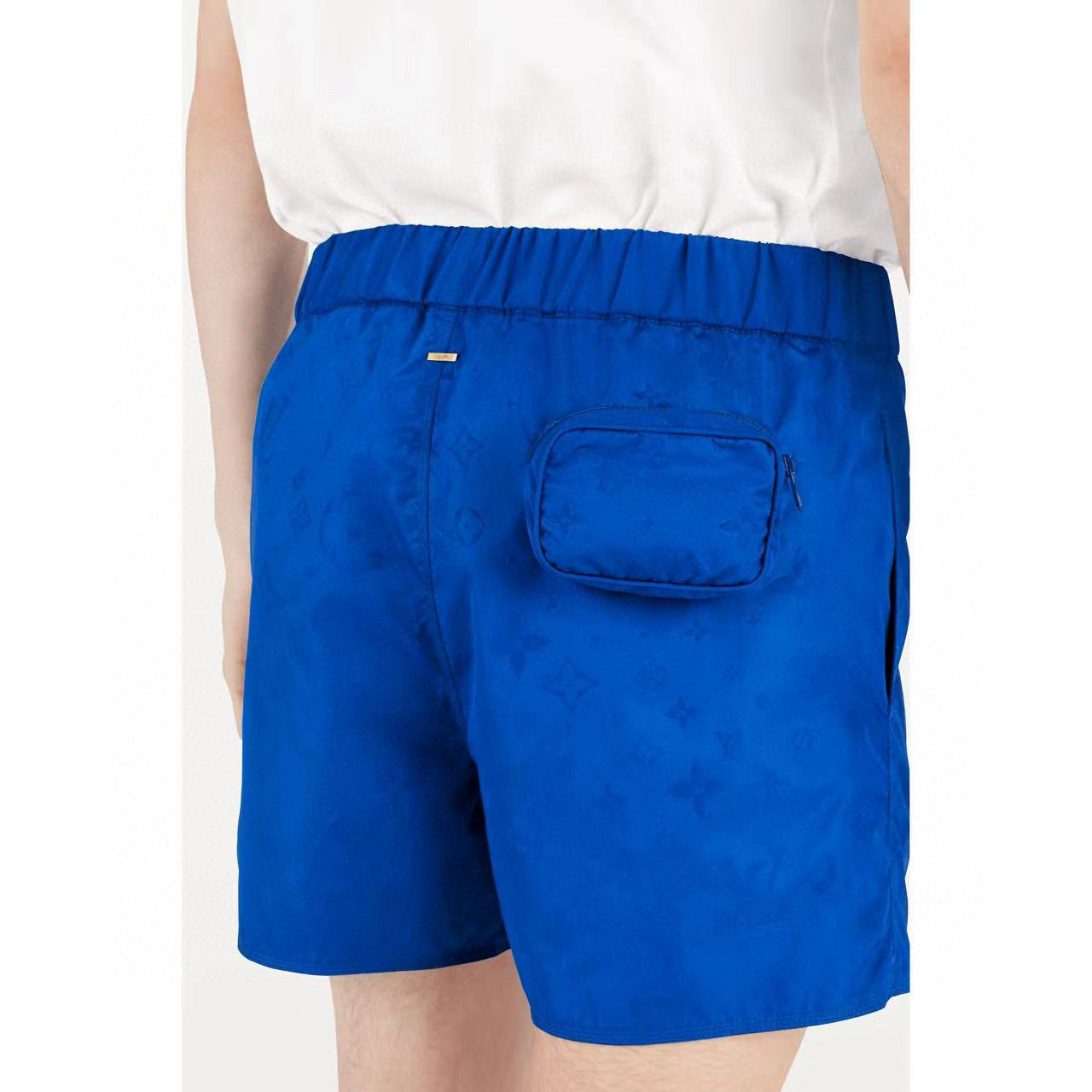 Men's Summer Solid Colour Logo Print Lace Up Beach Casual Shorts Pants #99473