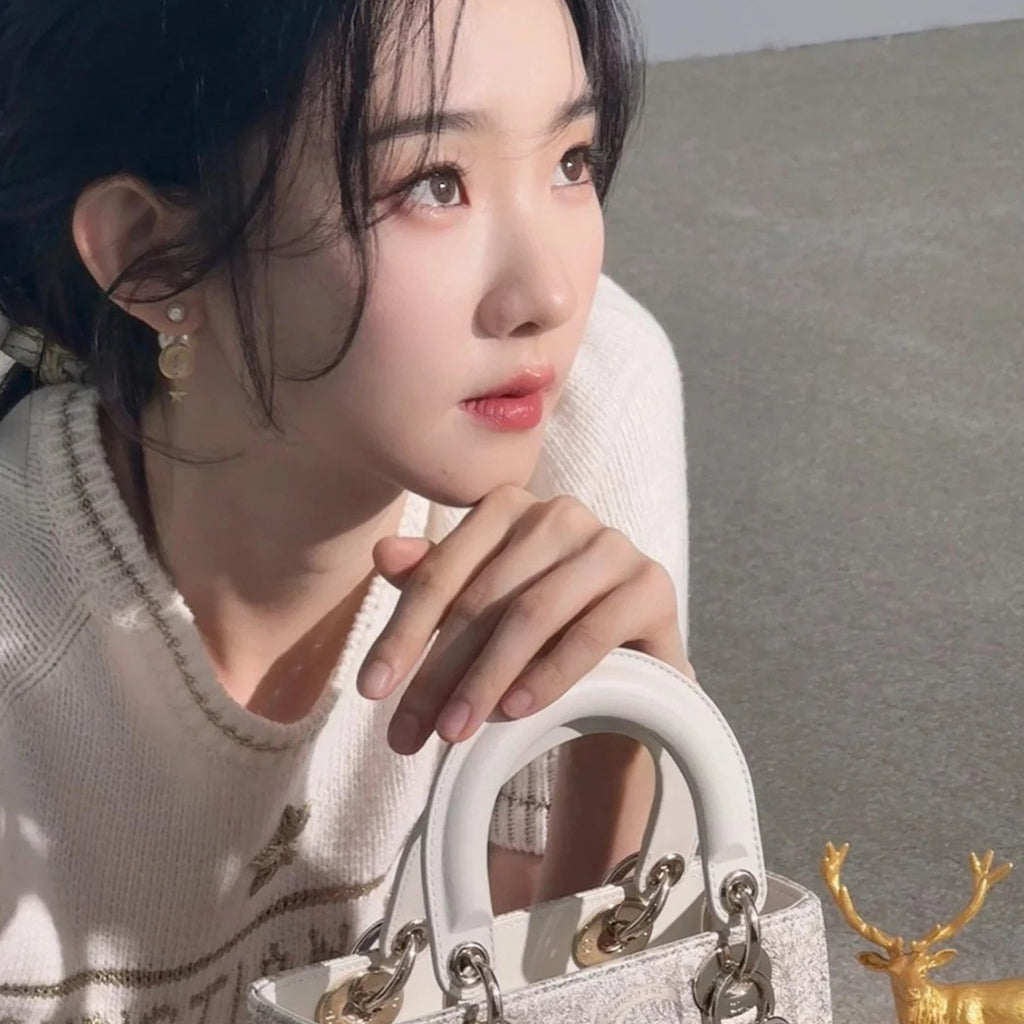 Women's Wool Blend Knit Short Sleeve Top Round Neck Fashion Temperament Short T-Shirt Knitwear #81137