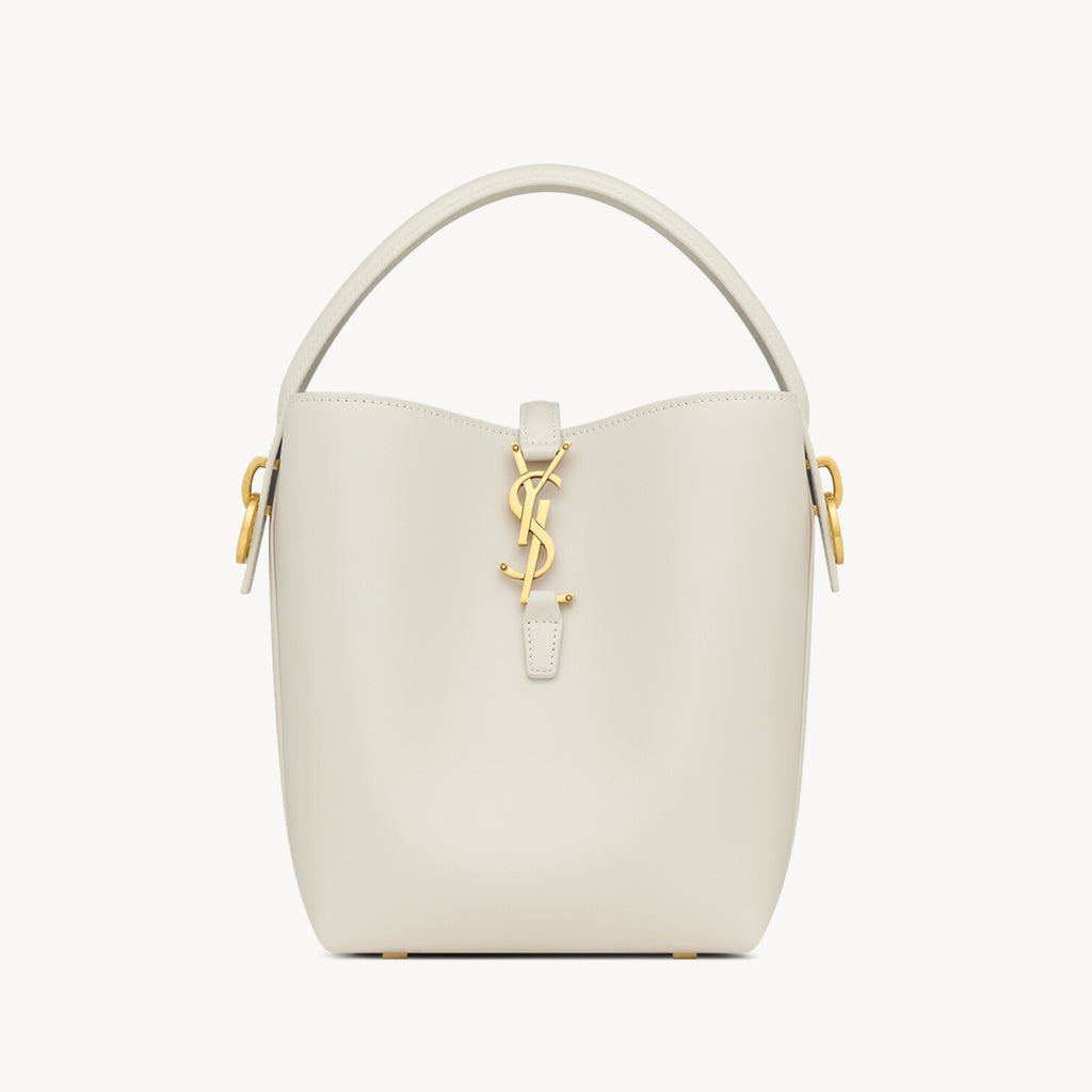 YS Women's LE 37 Logo Hook Buckle mini Small Glossy Solid Color Bucket Bag Suede Leather Handbags Casual Bags 7490362R20W9207 #81334