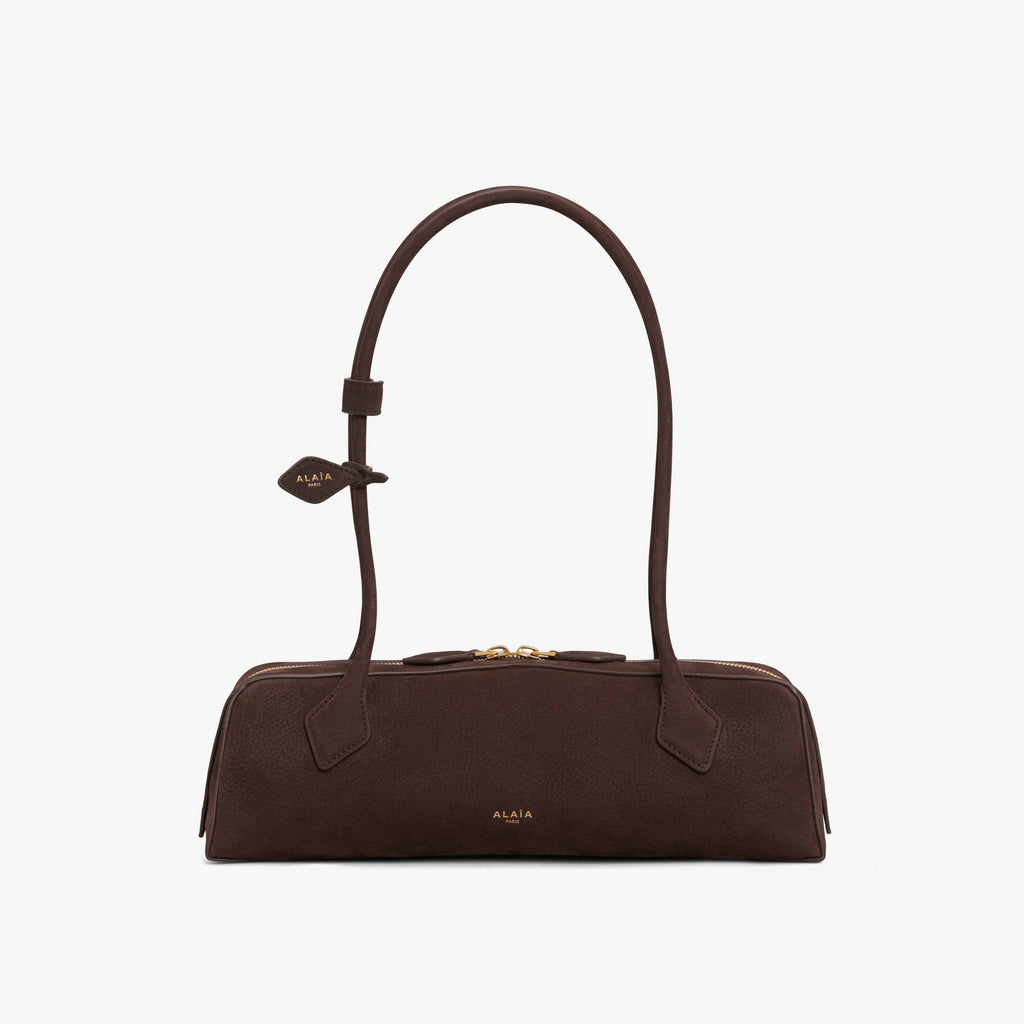 Alaia Le-Teckel Women's Goatskin Long Handle Handbag Solid Color Zipper Casual Shoulder Bag Bags #77835