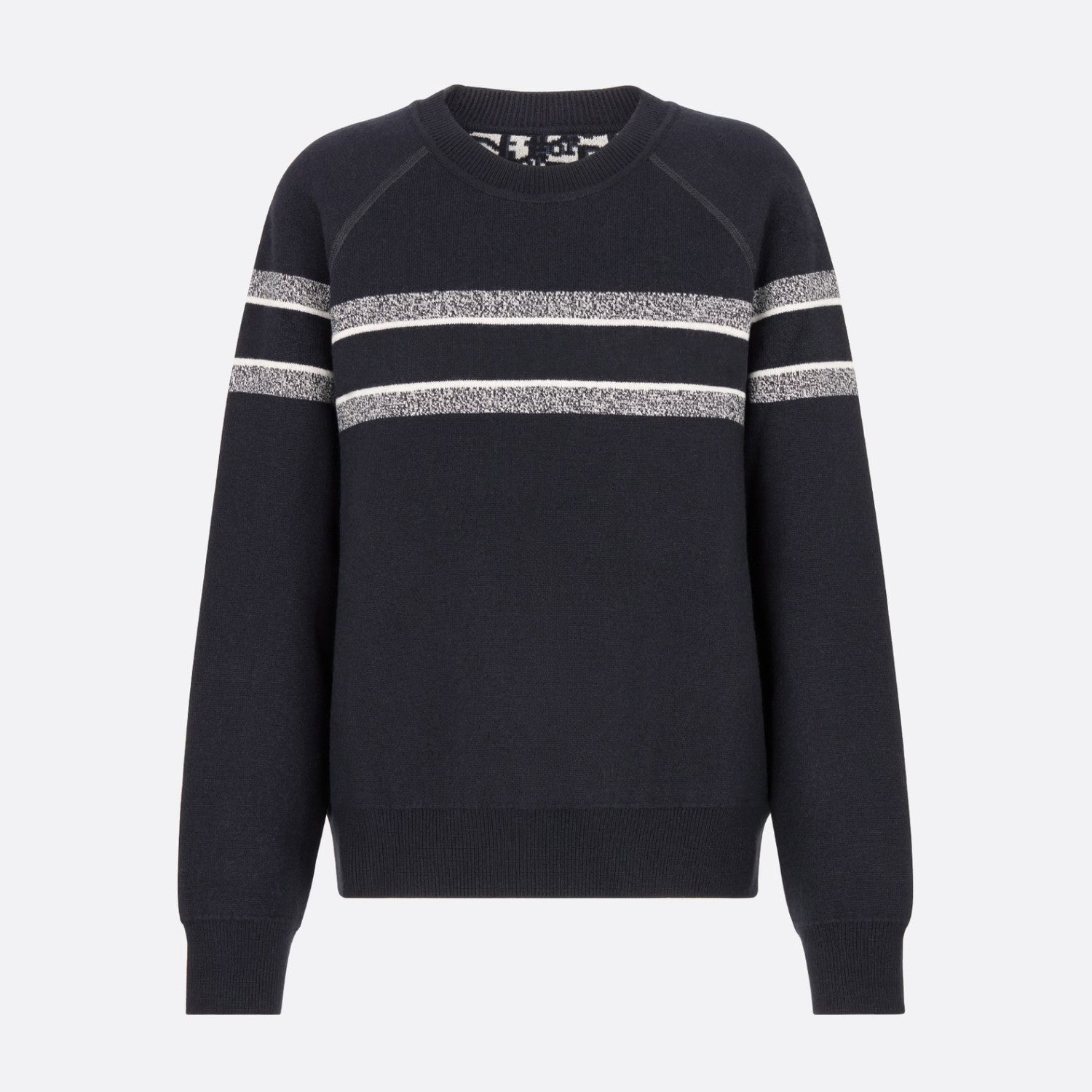 Men's And Women's Fall And Winter Letters Logo Reversible Round Neck Long sleeved Knit Sweater #72749