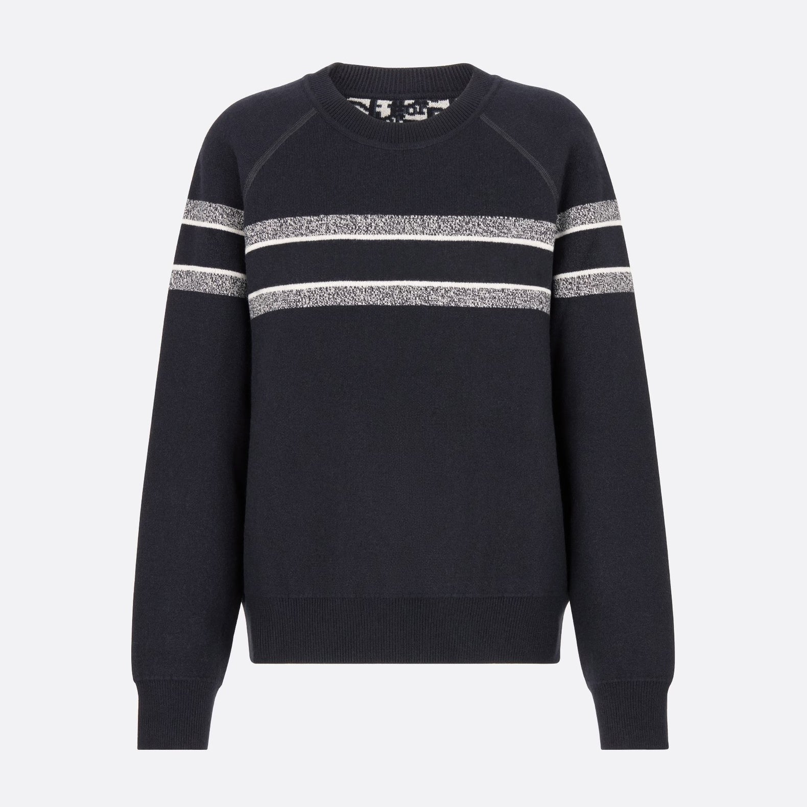 Men's And Women's Fall And Winter Letters Logo Reversible Round Neck Long sleeved Knit Sweater #72749