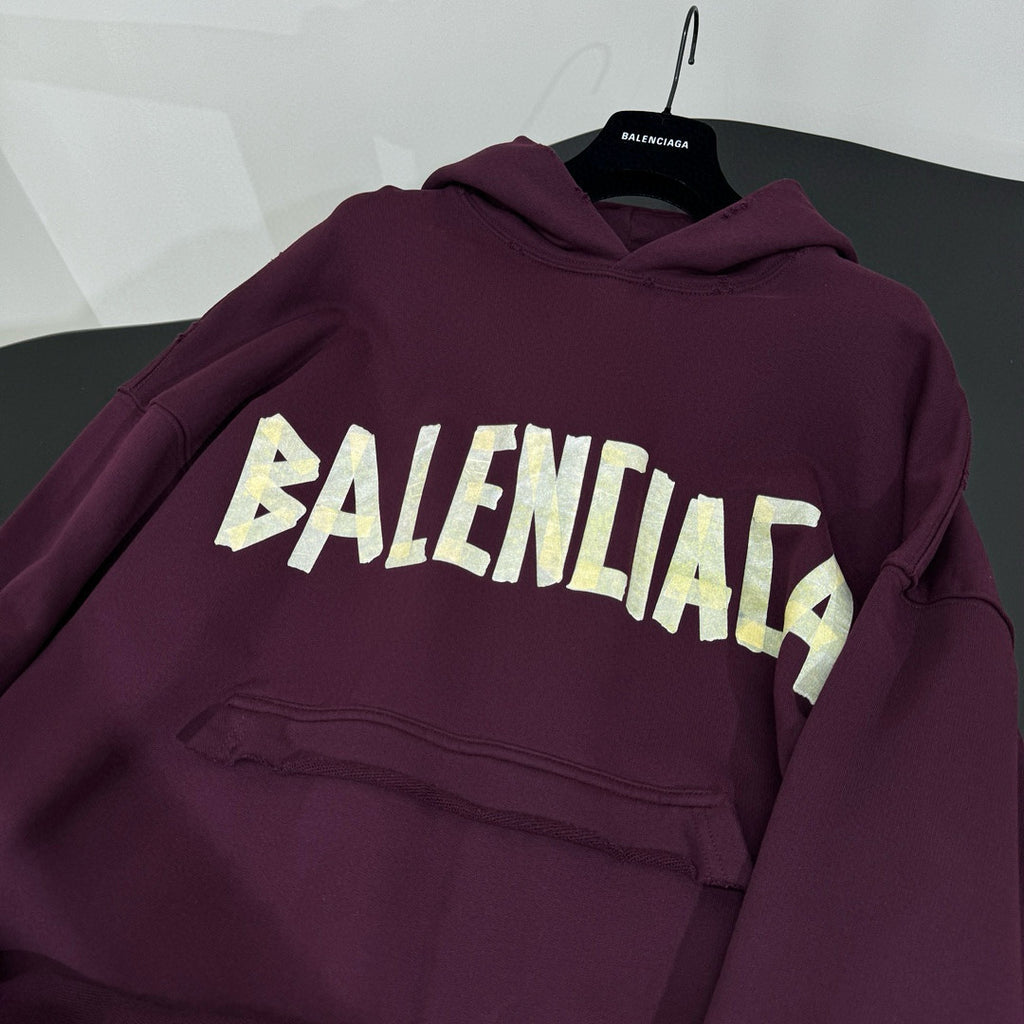 Men's Summer Crimson Letter Print Crew Neck Regular Fit Hooded Sweatshirt Pullover #98986