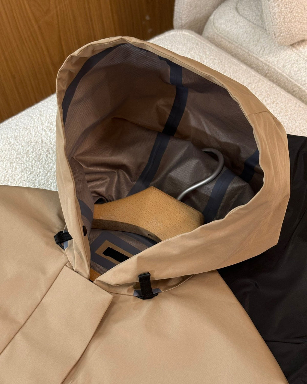 Extreme-Tex Women's Autumn/Winter Monogrammed Striped Standing Collar Printed Zipper Long Sleeve Ski Jacket #72622