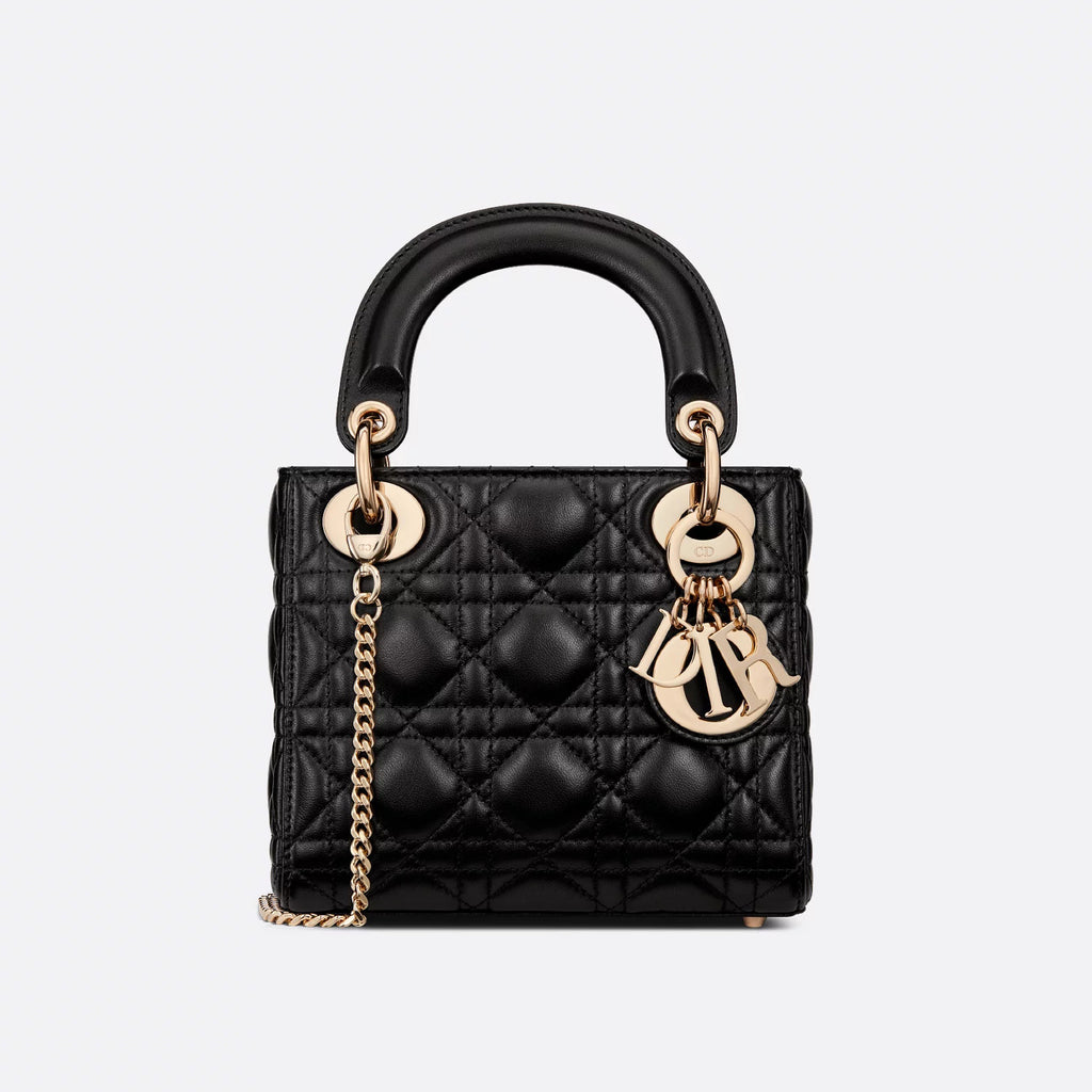 CD Lady Women's Solid Color Metal Pendant Removable Chain Shoulder Strap Wicker Pattern Sheepskin Leather Single Shoulder Crossbody Handbag Bag Bags #77461