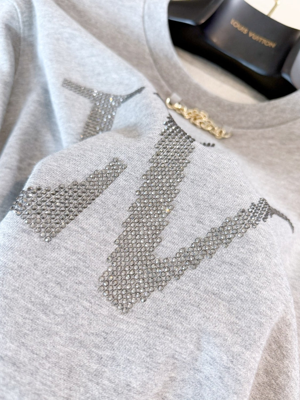 Women's Spring/Autumn Solid Color Fashionable Casual Round Neck Cotton Letter Knitted Long Sleeve Sweatshirt #78167