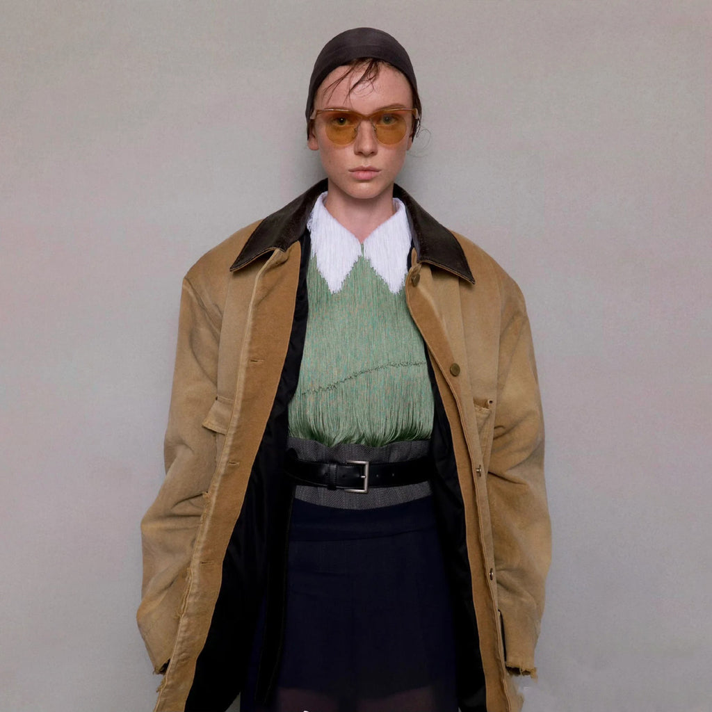 Women's Men's Vintage Gradient Fashion Canvas Cotton Jacket Single Breasted Leather Collar Casual Jacket Ngvp #8945