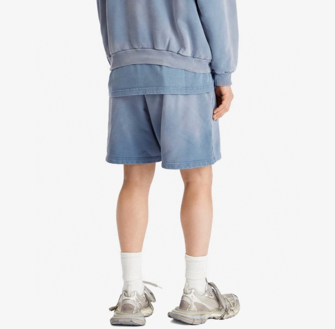 Men's Summer Logo Printed Elastic Waist Cotton Casual Loose Washed Gradient Political Campaign Shorts #71897