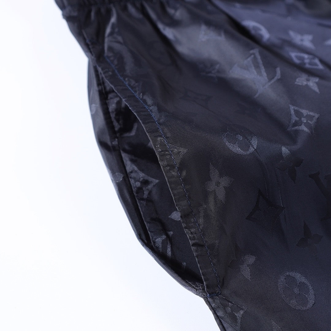 Men's Summer Solid Colour Subtle Pattern Logo Print Stretch Waistband Casual Trousers Pants #77961