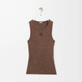 Women's Summer Solid Color Embroidered Logo Sleeveless Camisole Tank Top Vest #75686