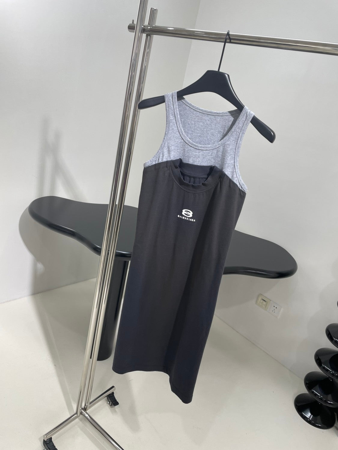 Women's Spring And Summer Letters Round Neck Fake Two Pieces Splicing Long Undershirt T-shirt #74168