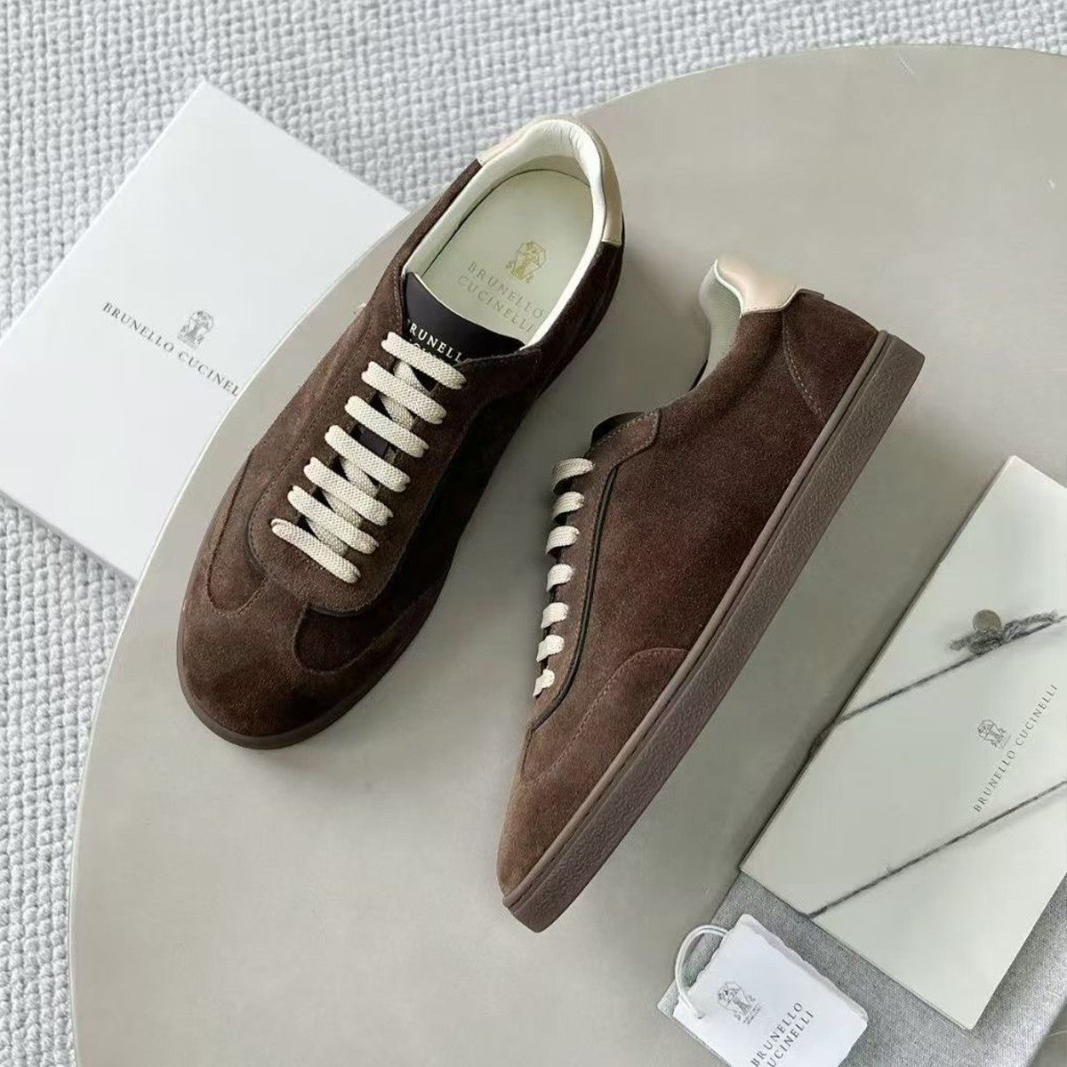 BC Men's Spring And Summer Washed Suede Rubber Sole Shoes Fashion Casual Solid Color Flat Sneakers Ngvp #1983