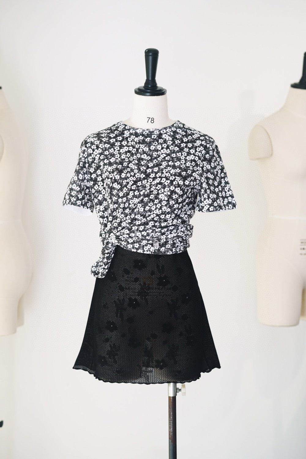 Women's Summer Floral Print Round Neck Short Sleeve Cotton Pullover T-Shirt Ngvp #9451