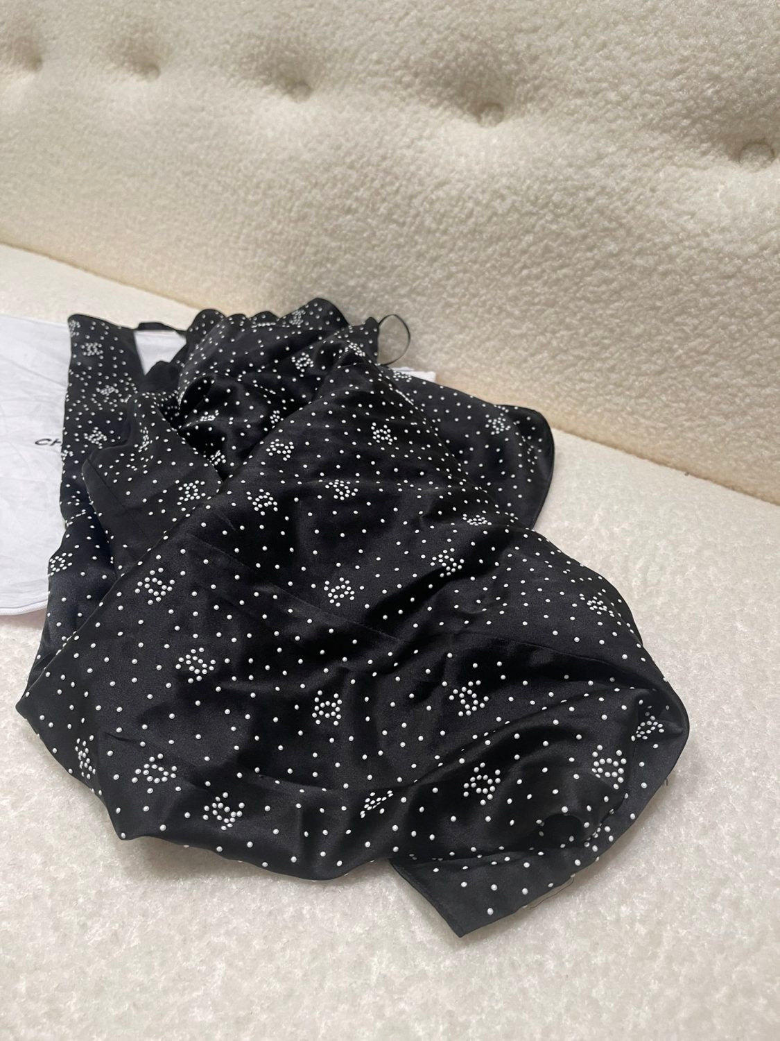 Women's Summer Black Letter Printed Silk Halter Dress #72961