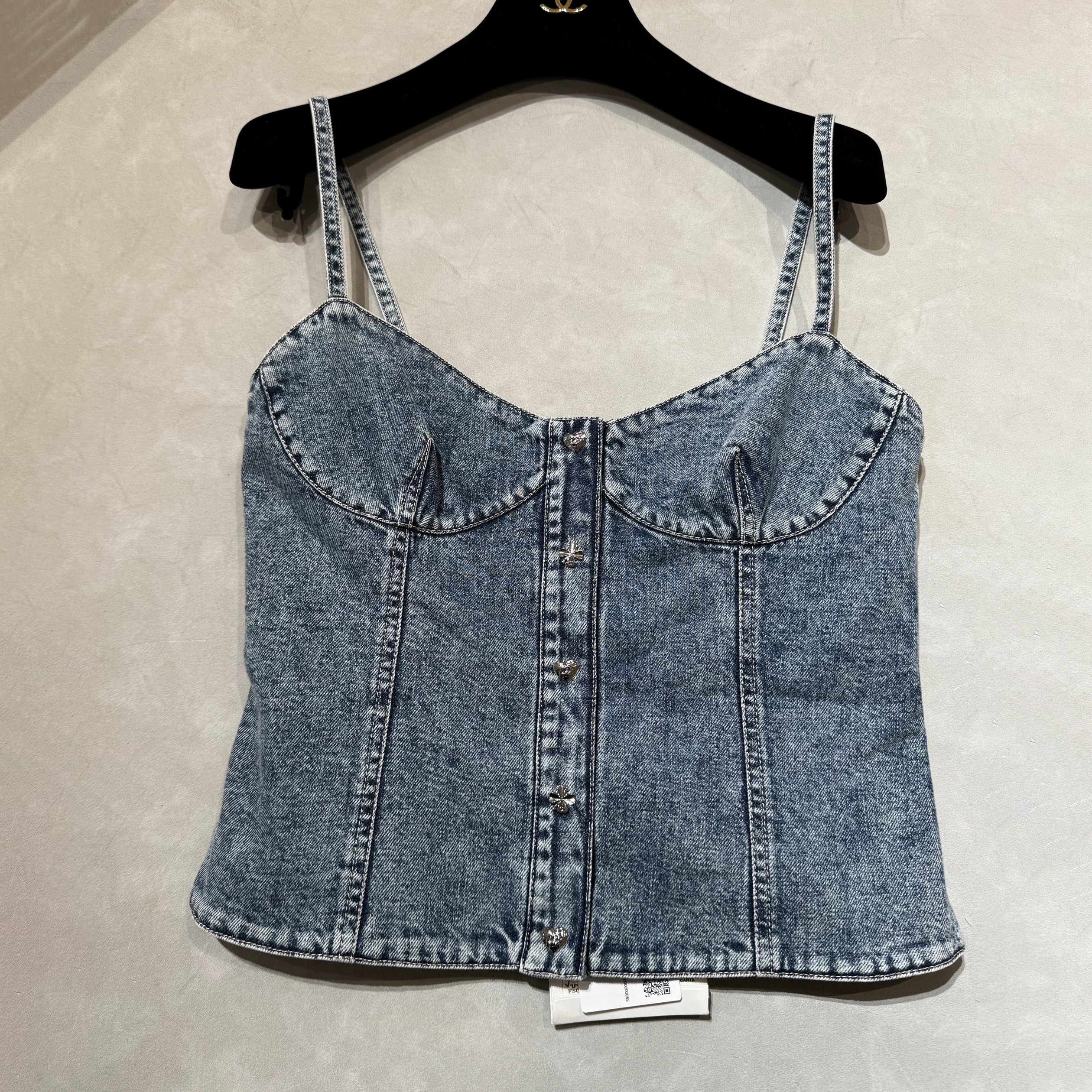 Women's Spring/Summer Casual Fashion Camellia Halter Denim Vest #78685